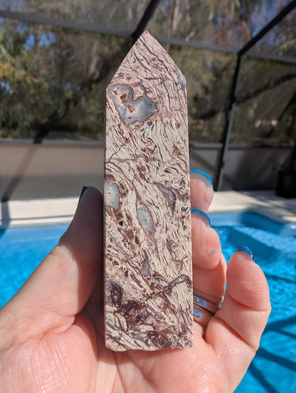 Fluorite in Matrix Obelisk
