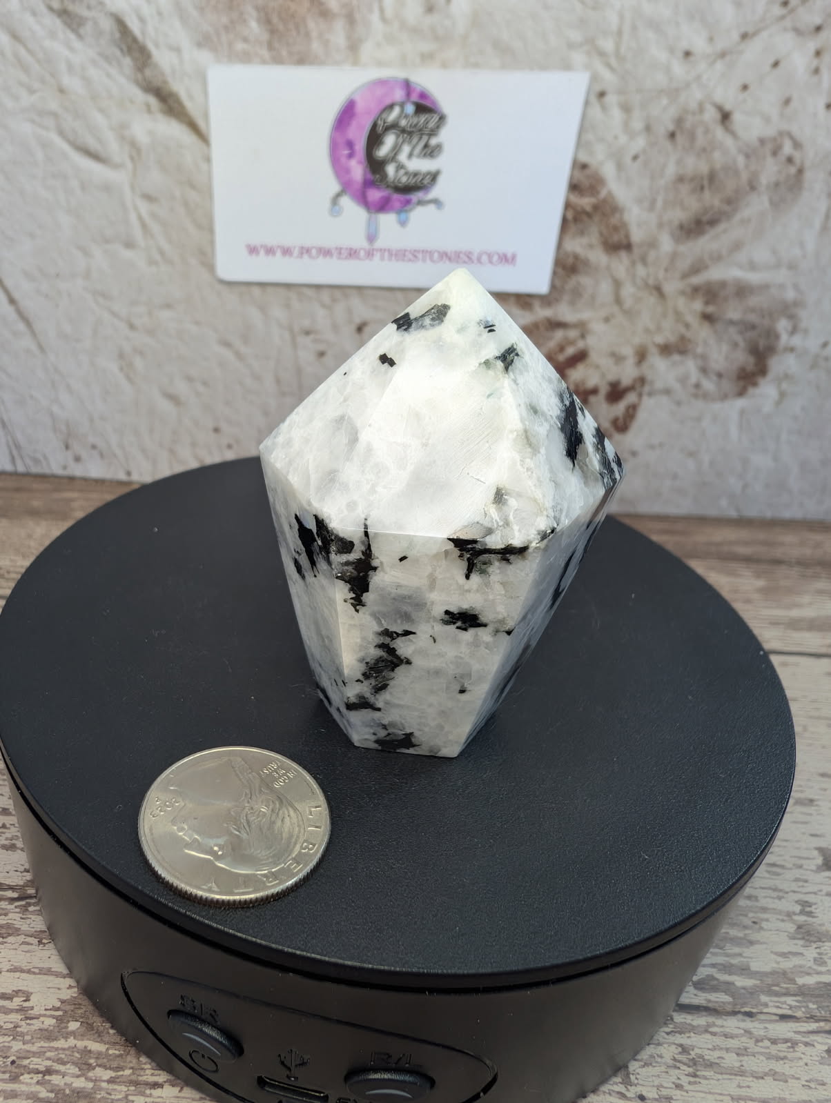 Rainbow Moonstone cupcake/point