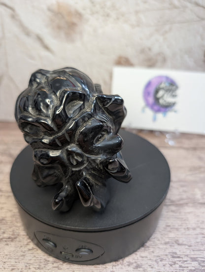 Black Obsidian Creepy carving
