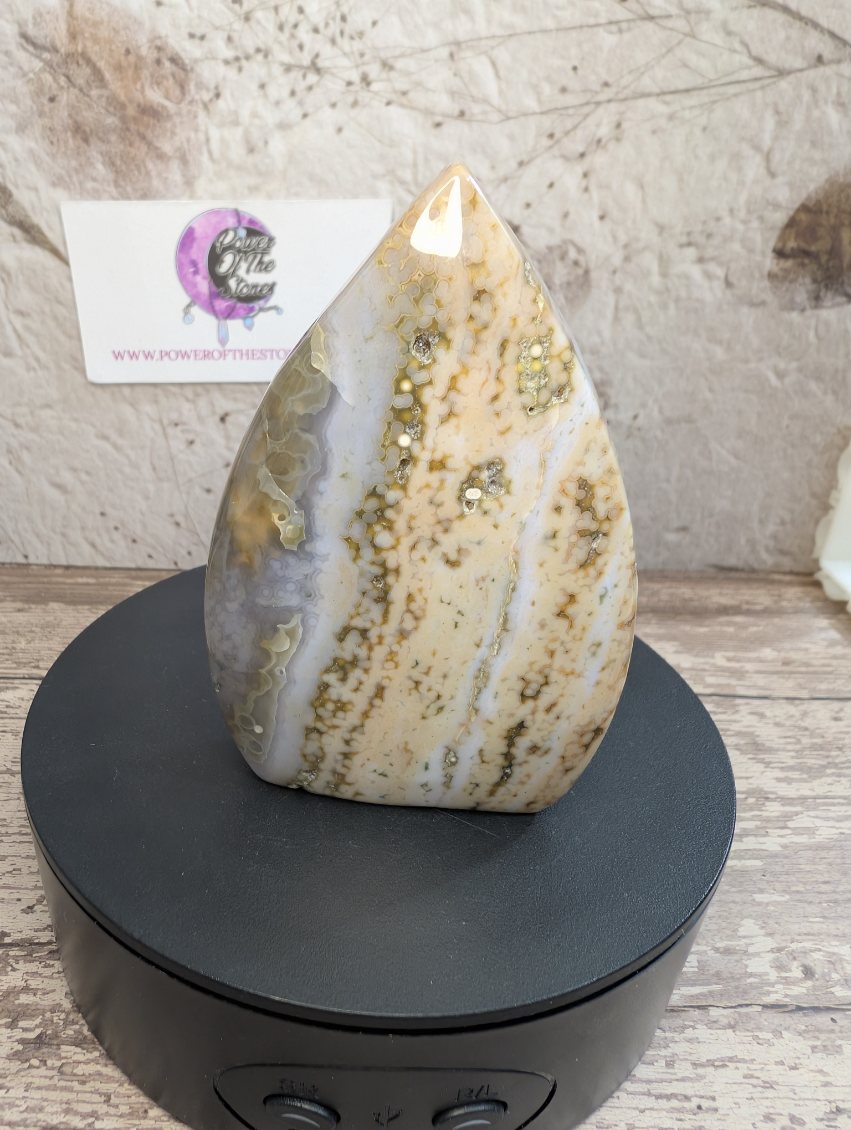 Ocean Jasper free form tear shape