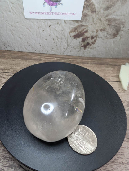 Clear Quartz large palm stone