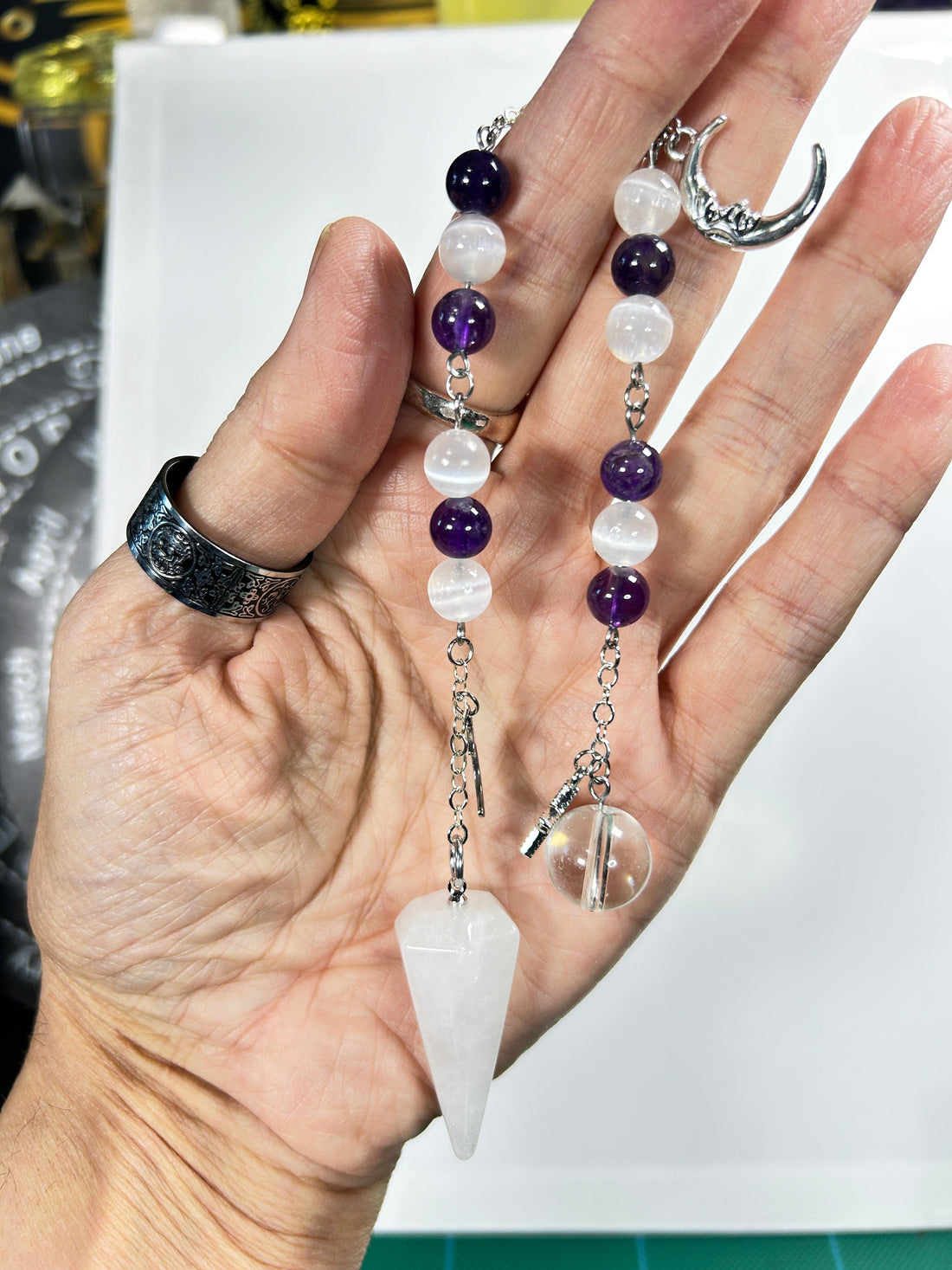 Clear Quartz Pendulum