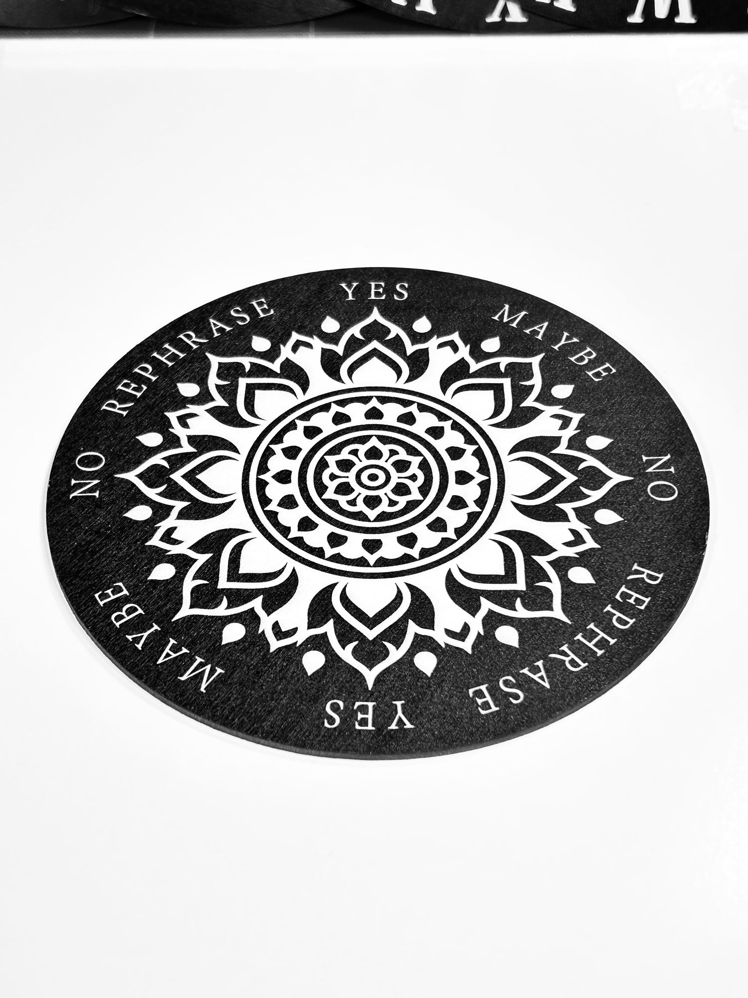 Mandala Pendulum Board, Double sided. 6"