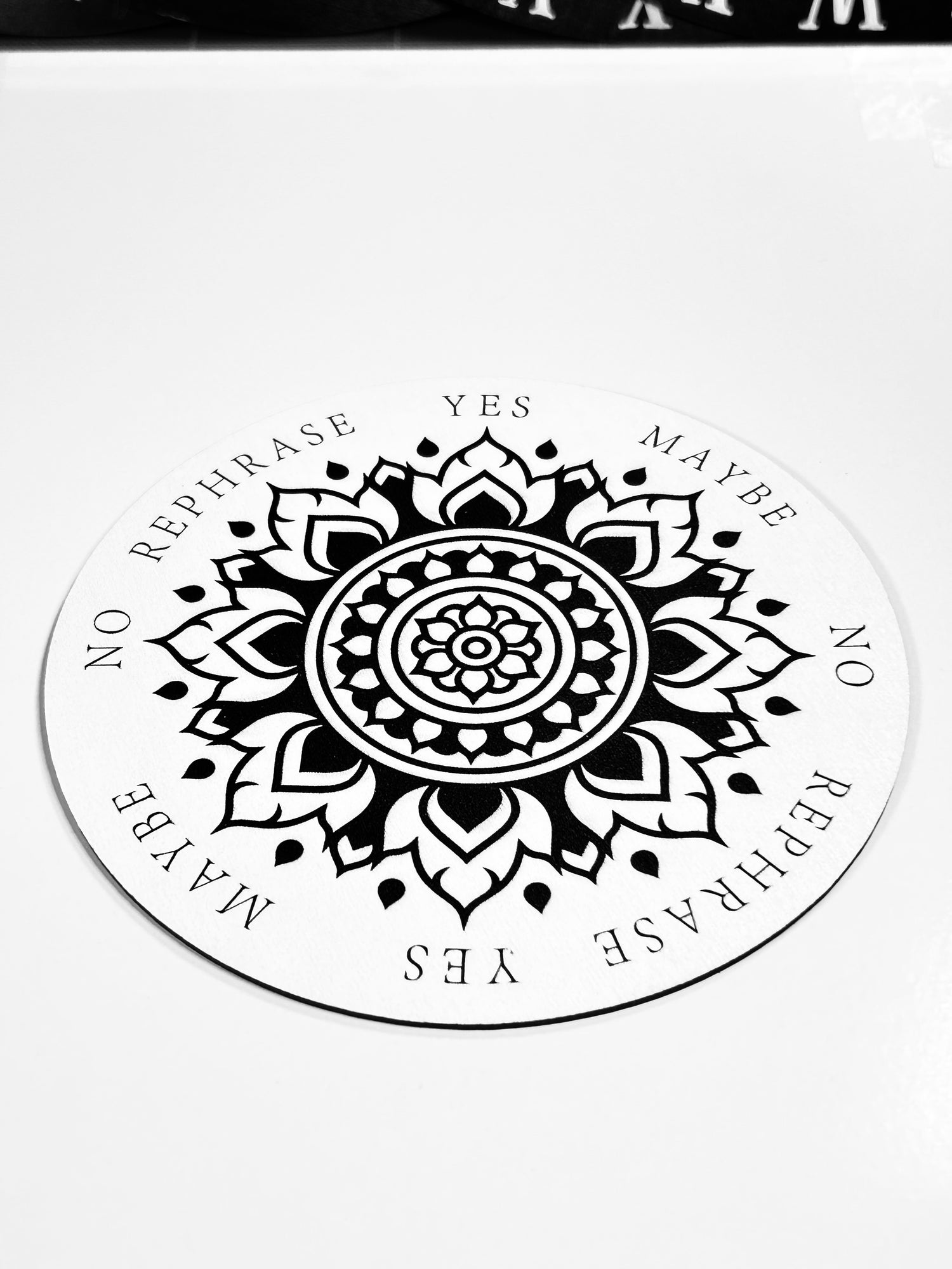 Mandala Pendulum Board, Double sided. 6"