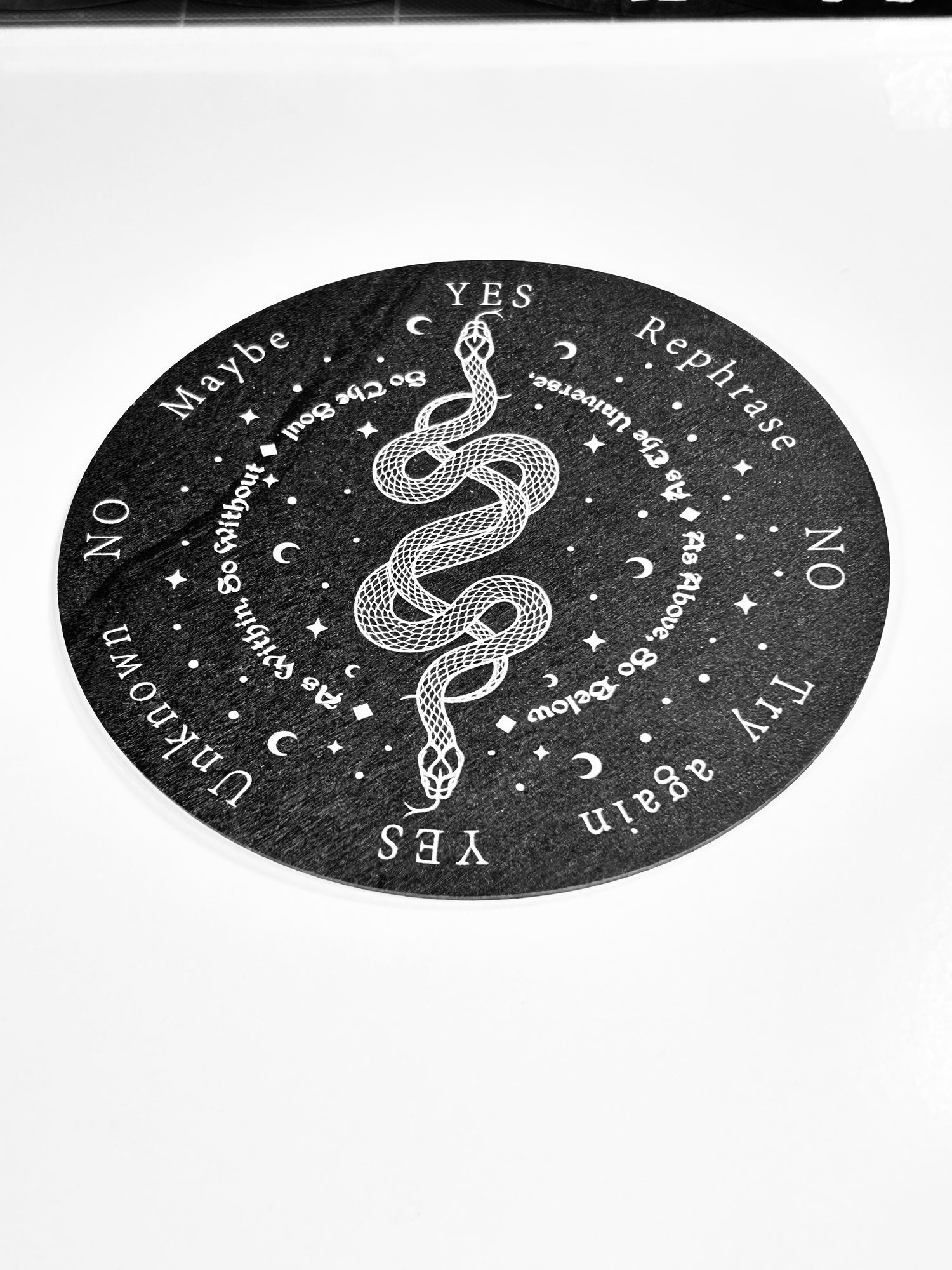 Snake Pendulum Board, Double Sided. 6"