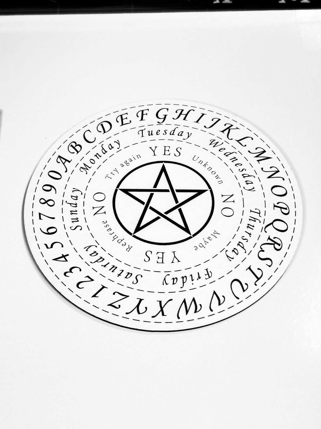 Pentagram Pendulum Board, Double Sided. 6"