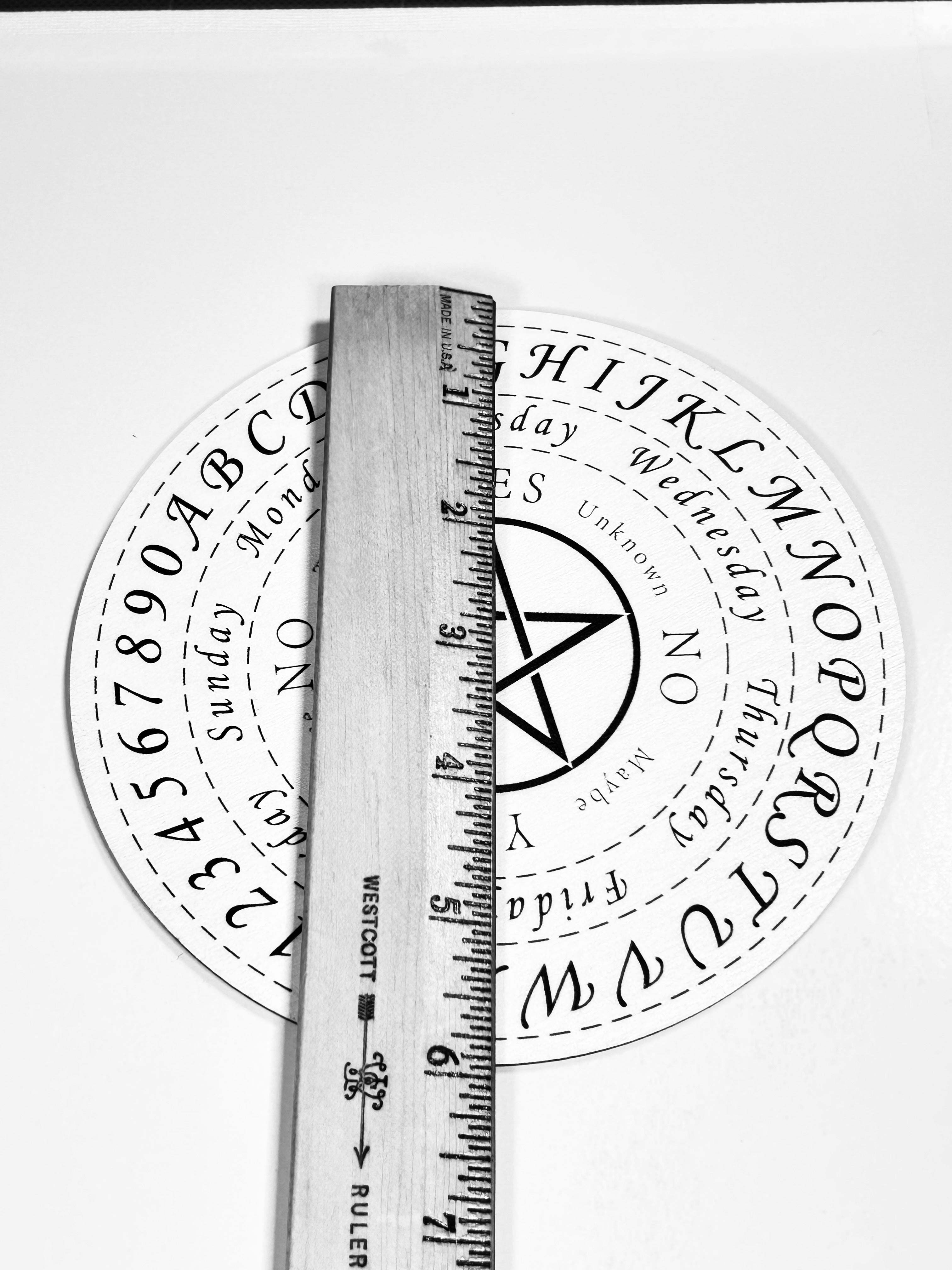 Pentagram Pendulum Board, Double Sided. 6"