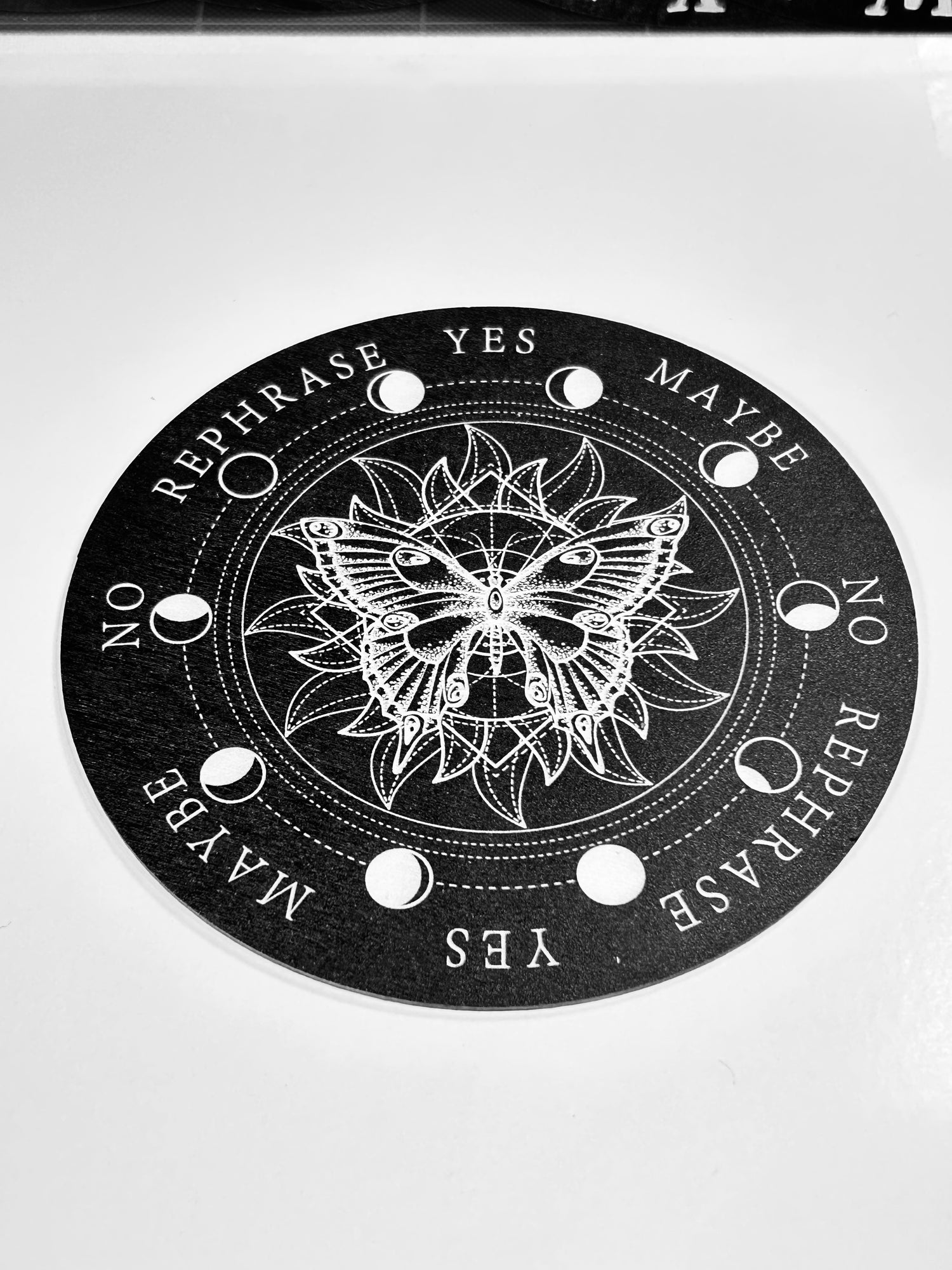 Butterfly Pendulum Board, Double Sided. 6"