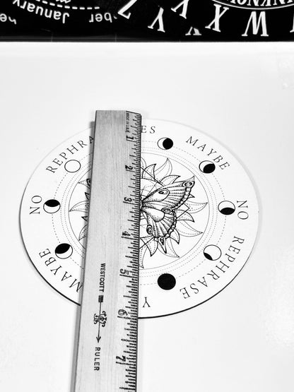 Butterfly Pendulum Board, Double Sided. 6"