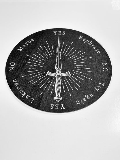 Dagger Pendulum Board, Double Sided. 6"
