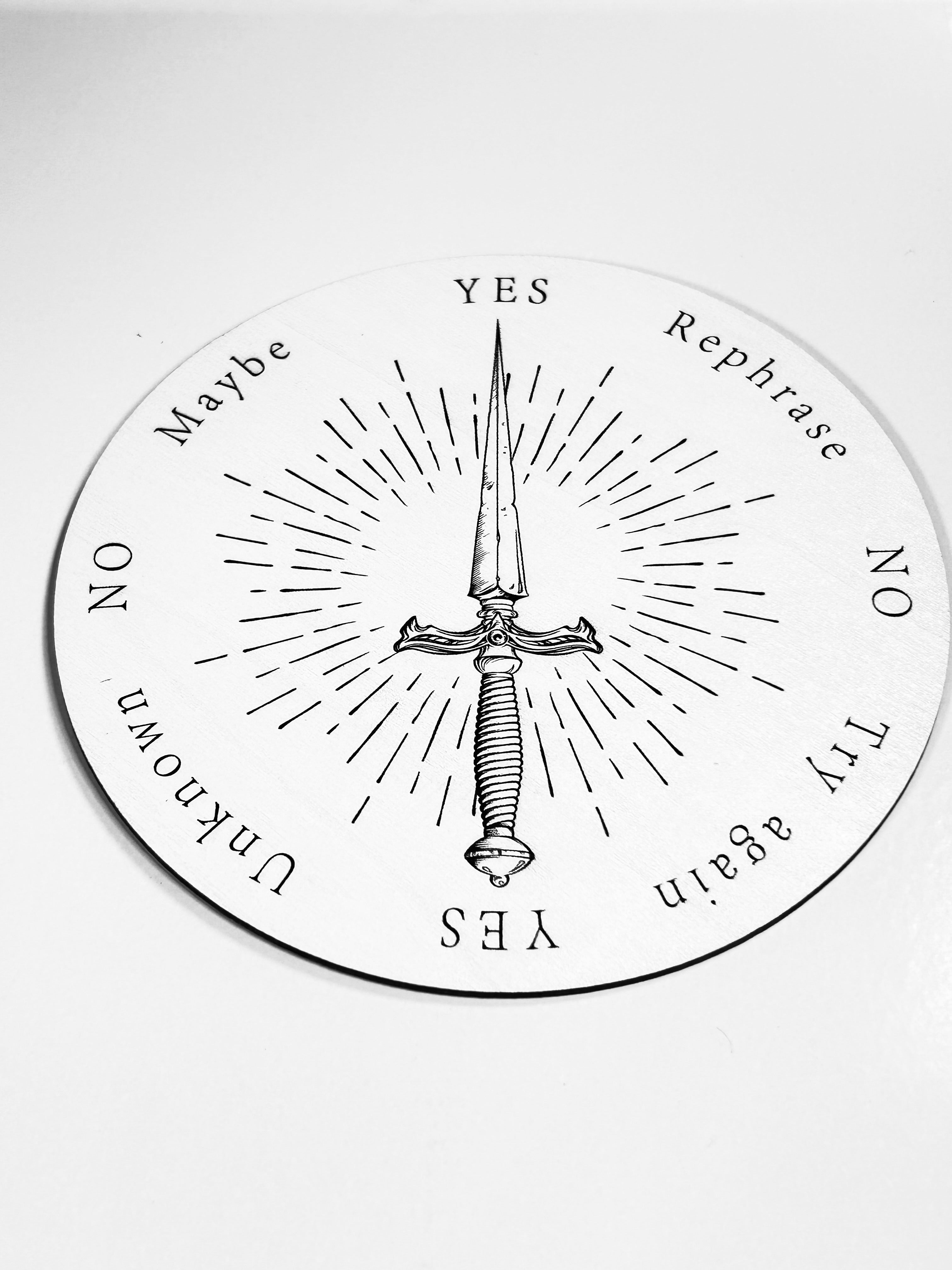 Dagger Pendulum Board, Double Sided. 6"