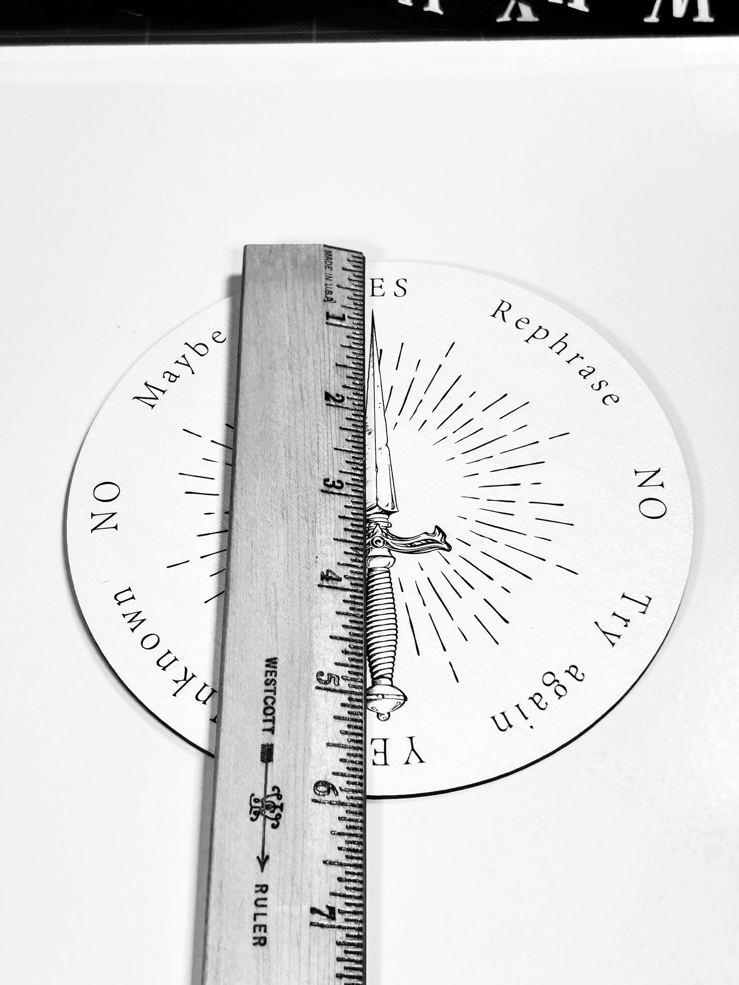 Dagger Pendulum Board, Double Sided. 6"