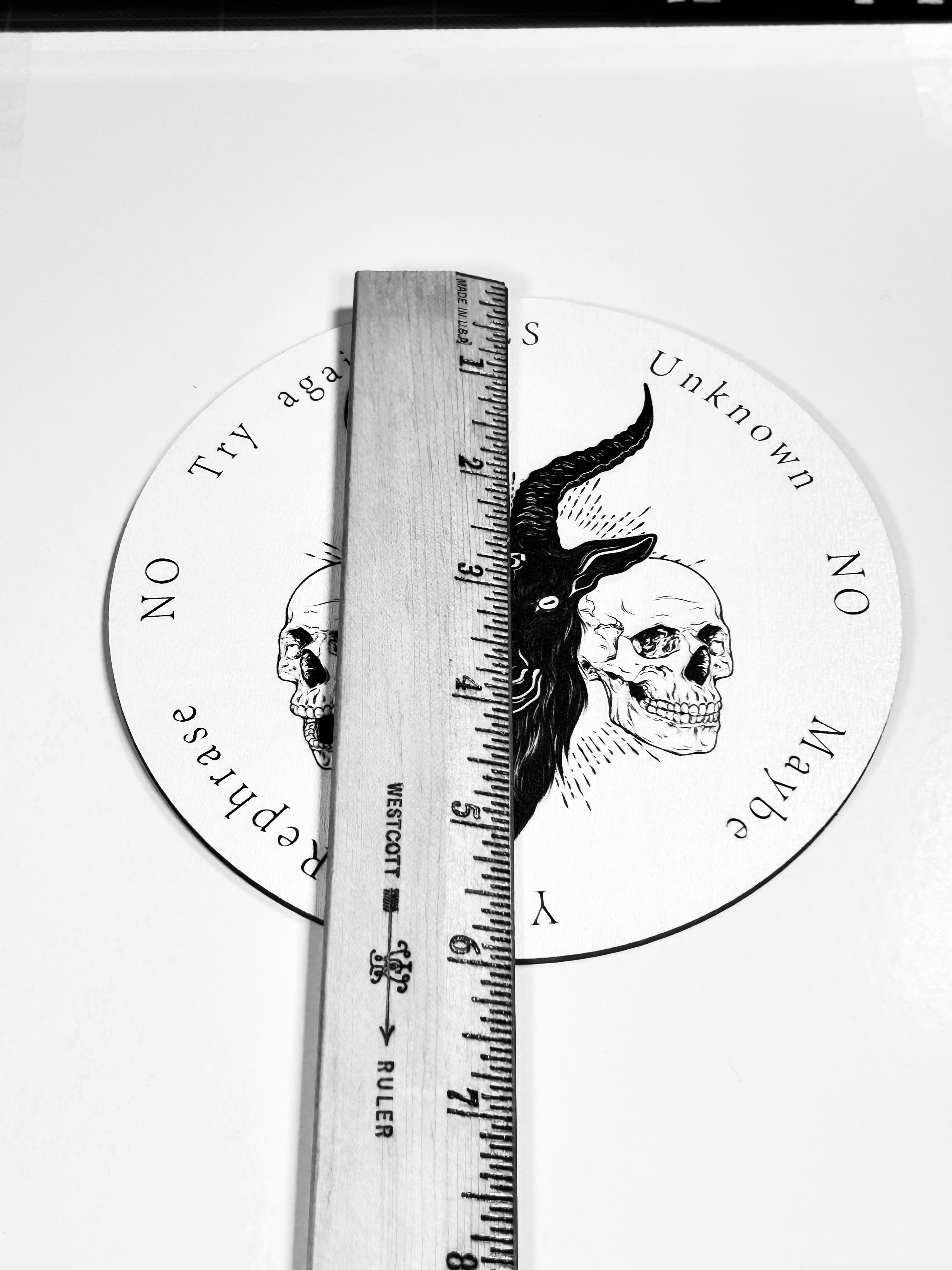 Goat Head Pendulum Board, Double Sided. 6"