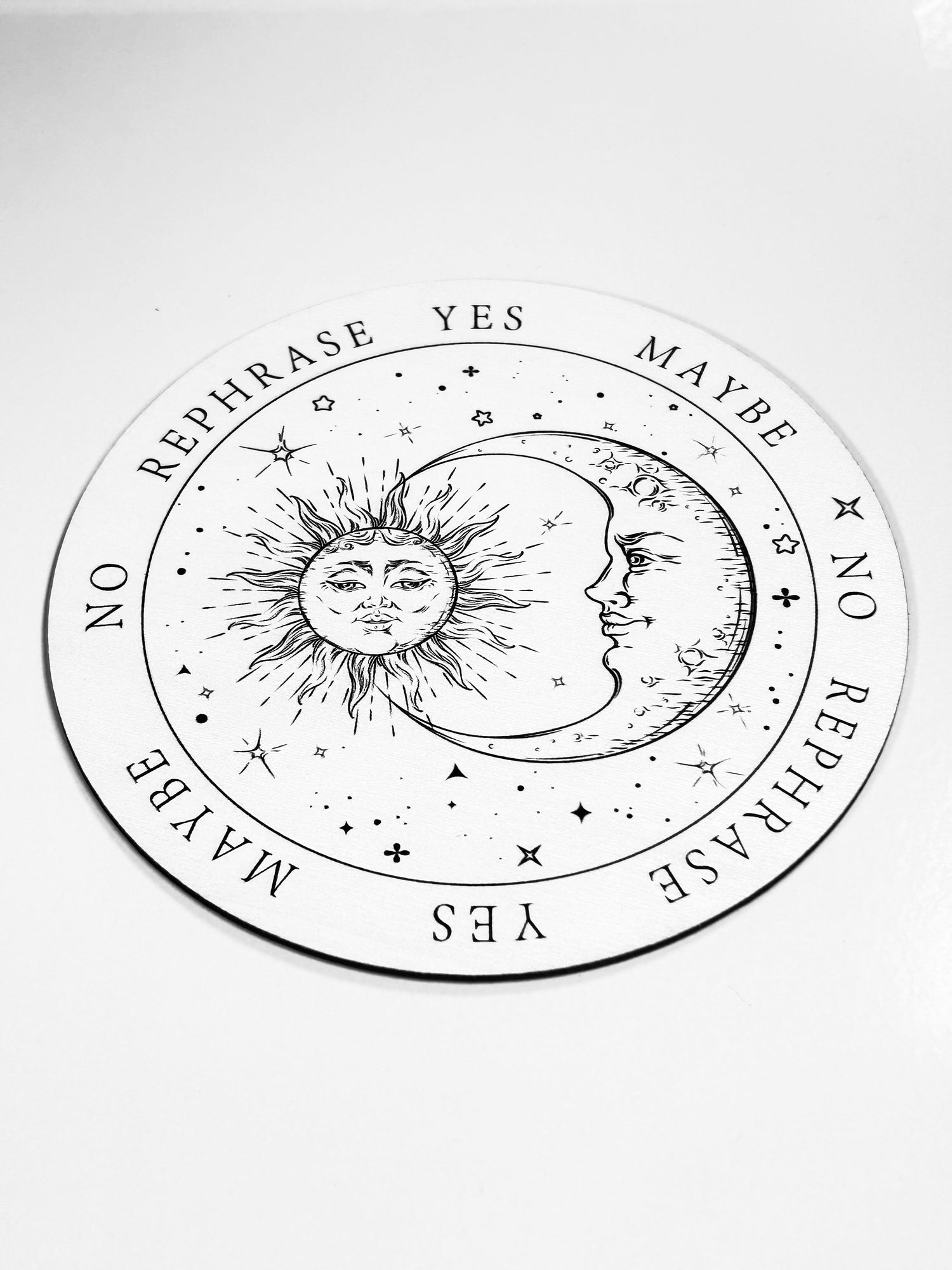 Sun &amp; Moon Pendulum Board, Double Sided. 6"