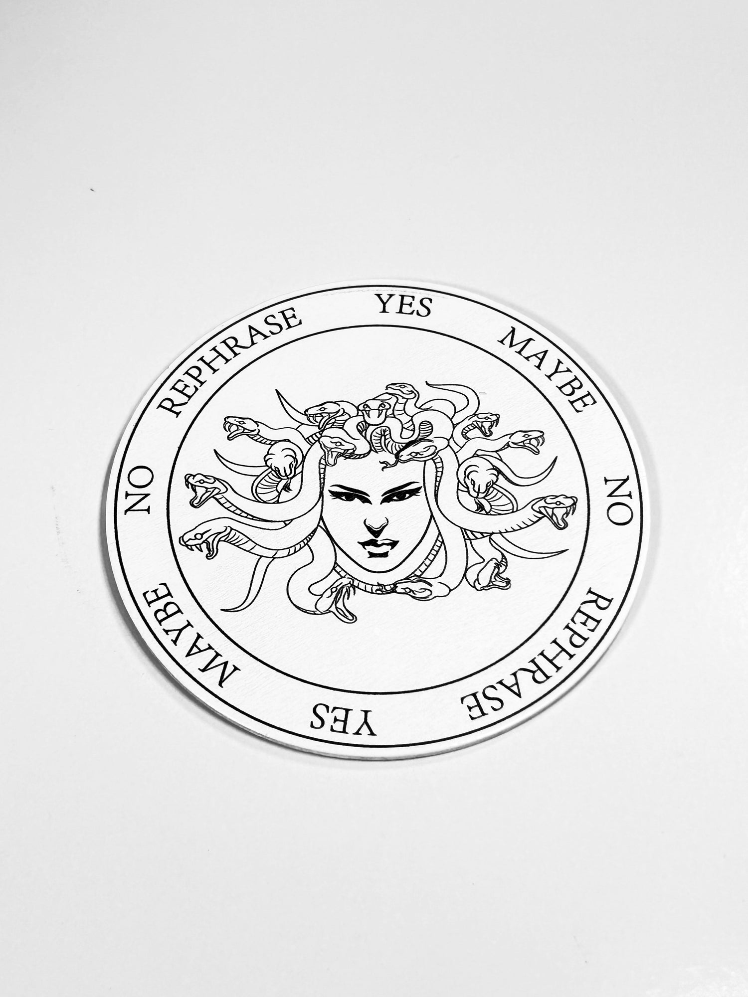 Small Medusa Pendulum Board, Double Sided. 4"