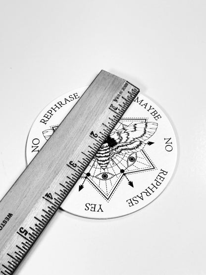 Small Death Head Moth Pendulum Board, Double Sided. 4"