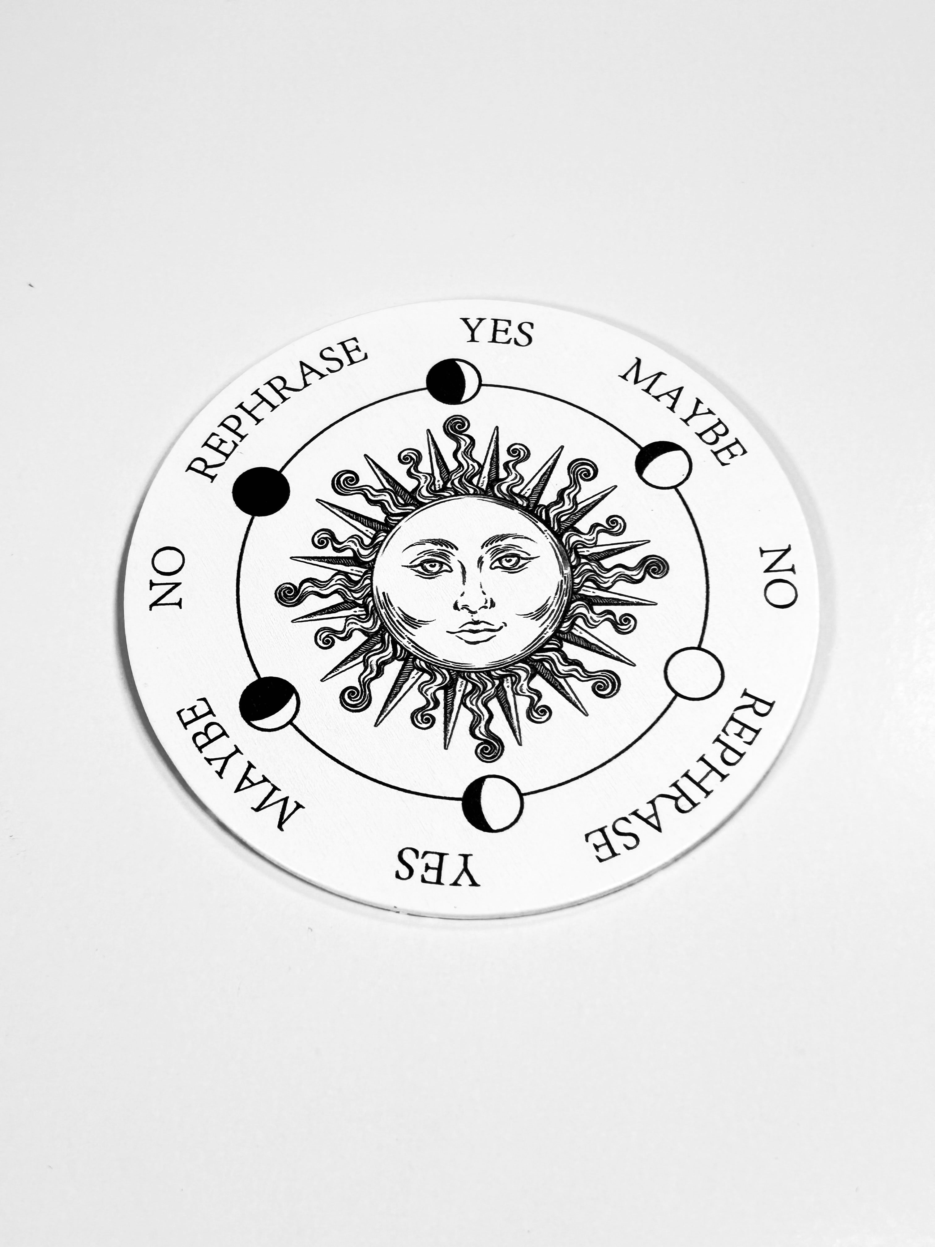 Small Sun Pendulum Board, Double Sided. 4"