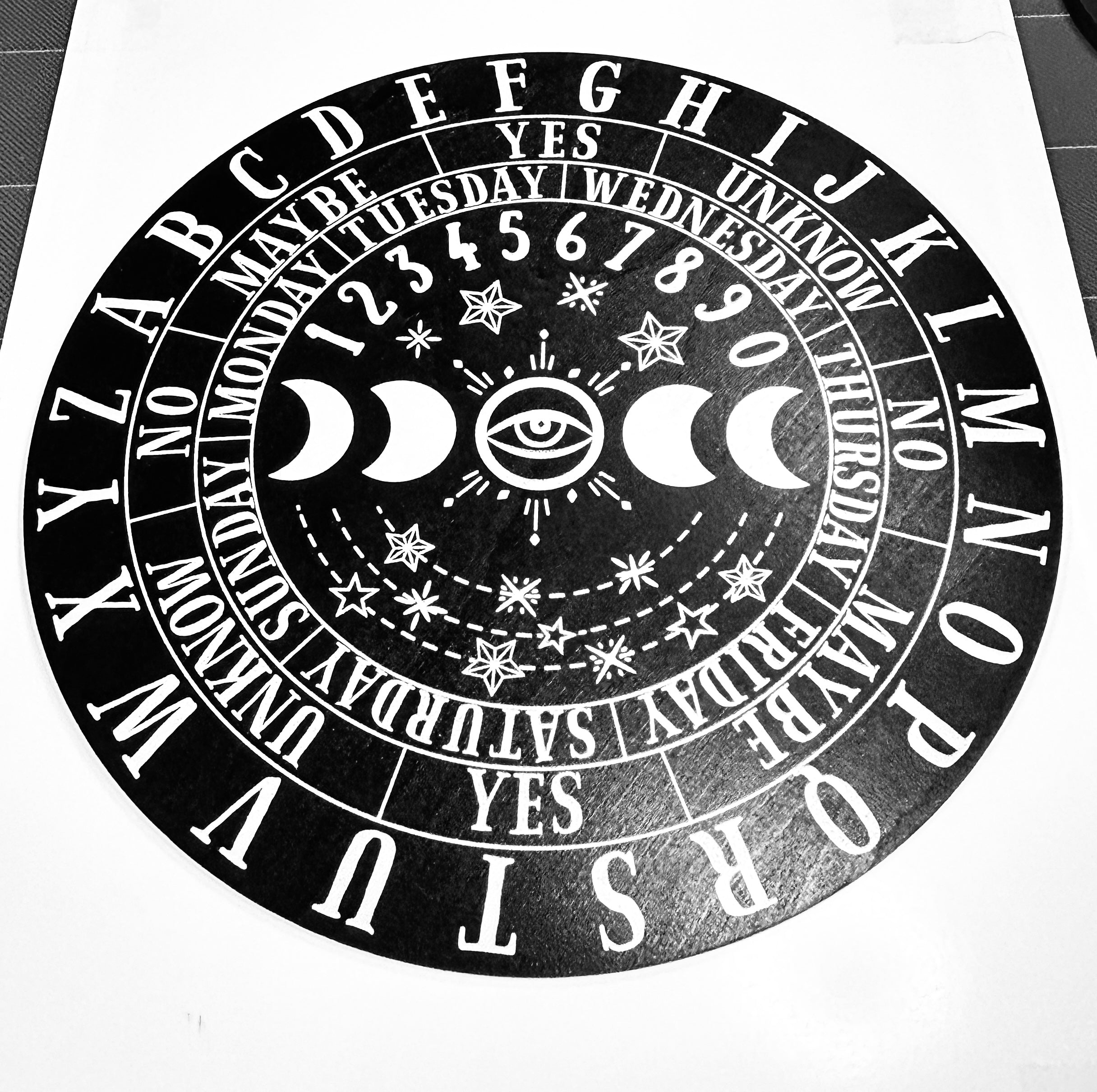 Large Moon Phase Pendulum Board, One Sided. 10"