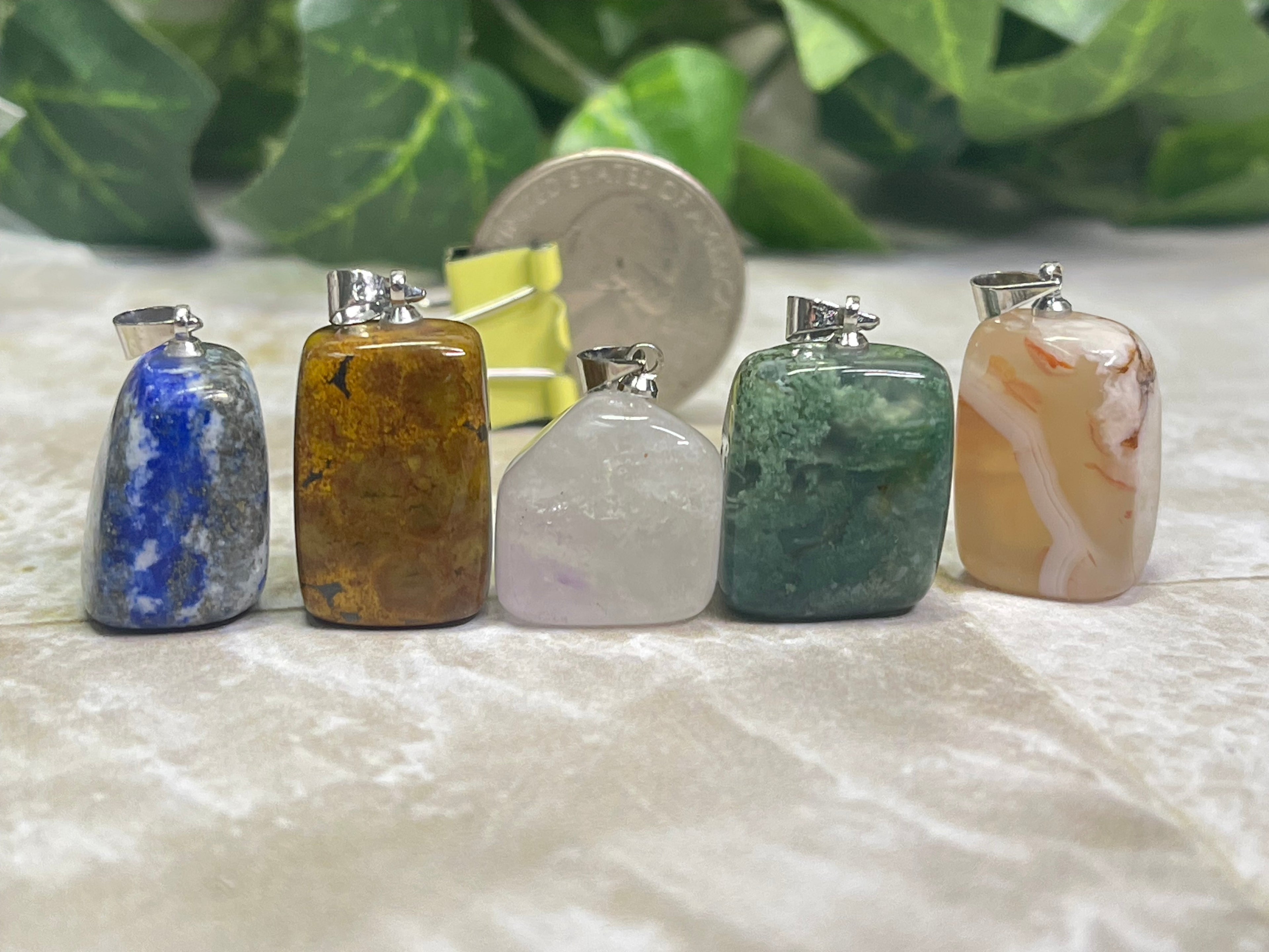 Mixed Tumble Stone Pendant Bundle