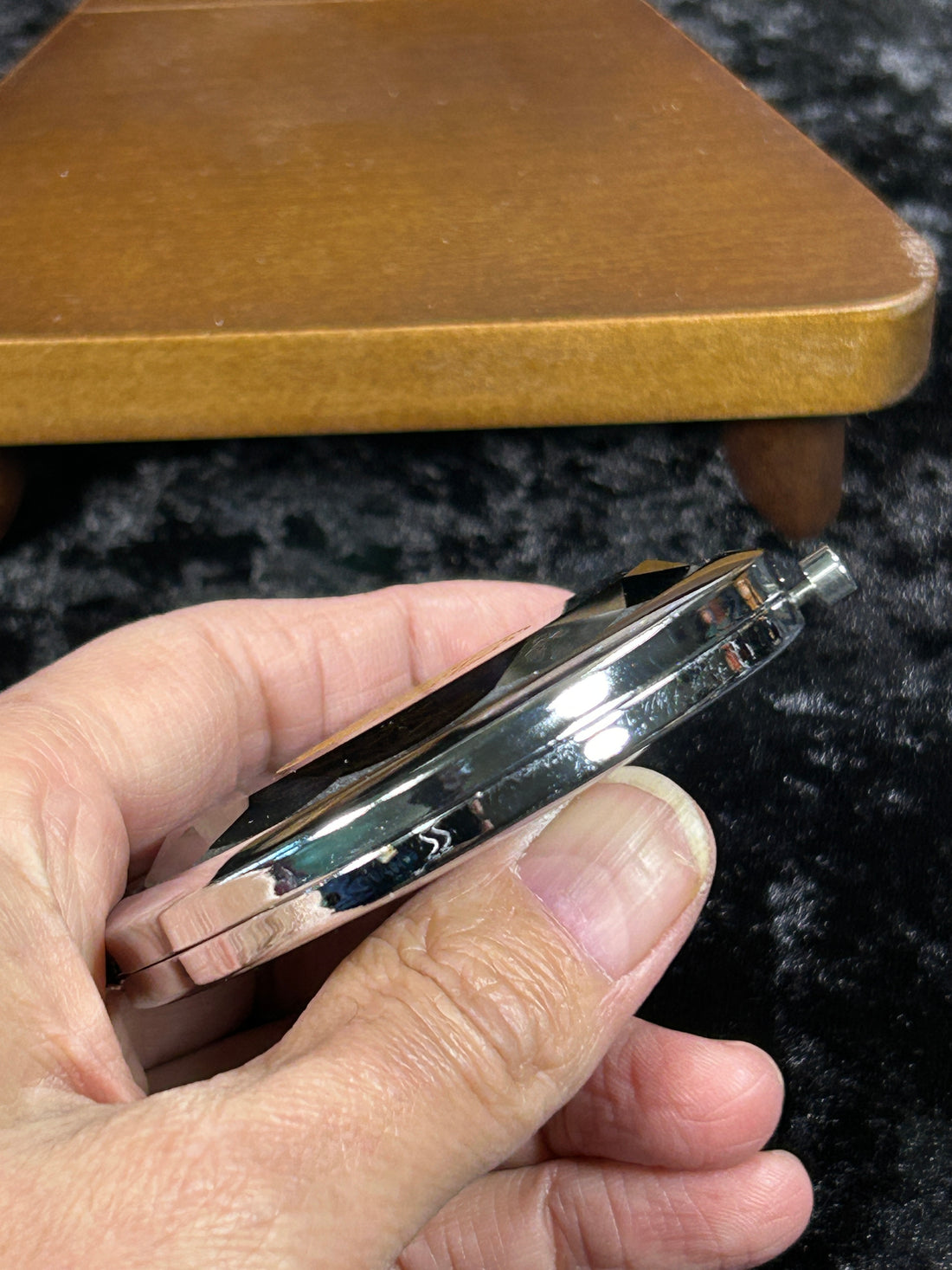 Divine Seed of Life Jewel Tone Compact Mirror, Purple