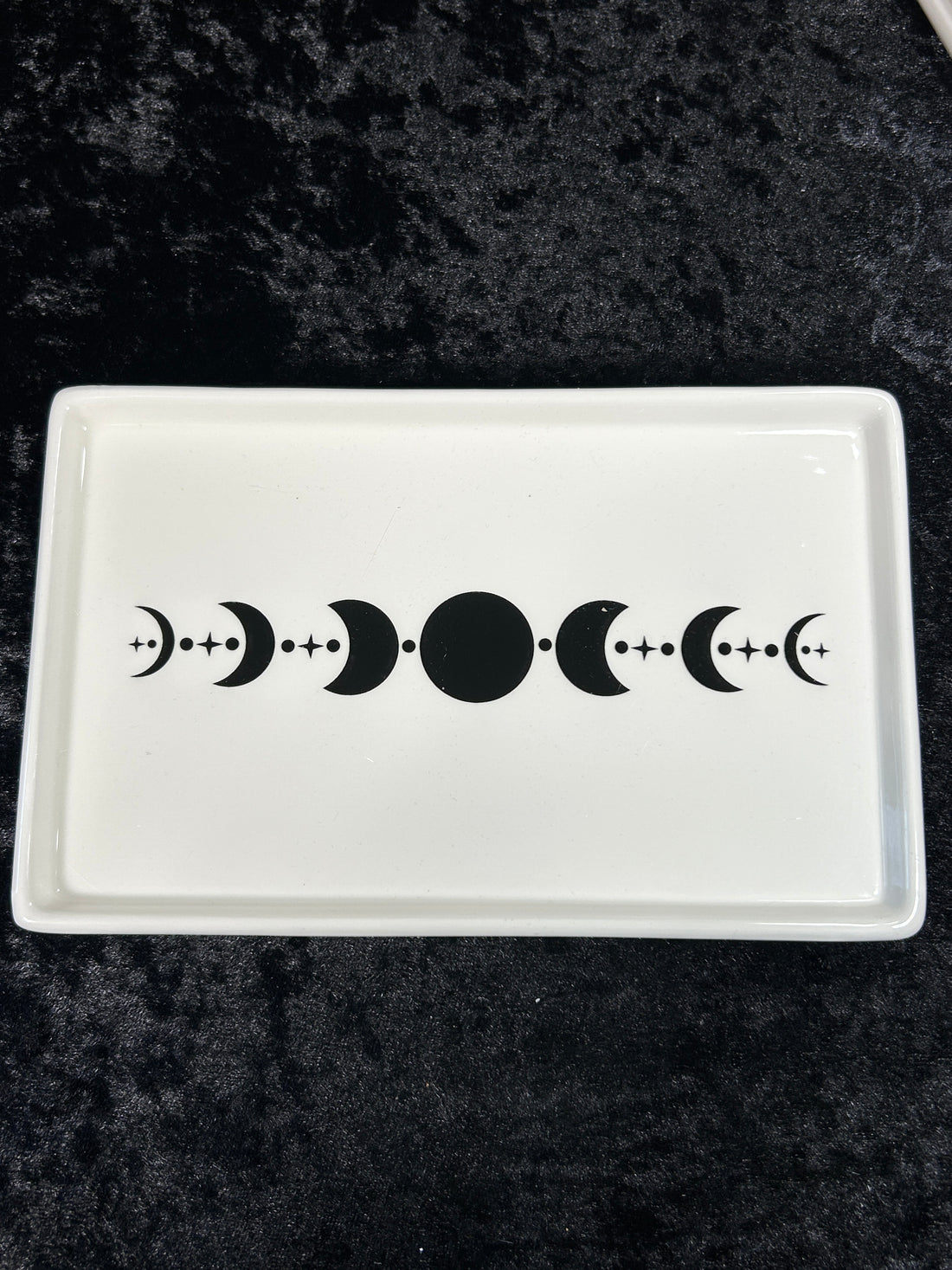 Moon Phase Ceramic Altar, Herb, Burning, Trinket small Tray