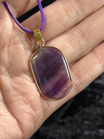 Beautiful HQ Candy Fluorite Pendant