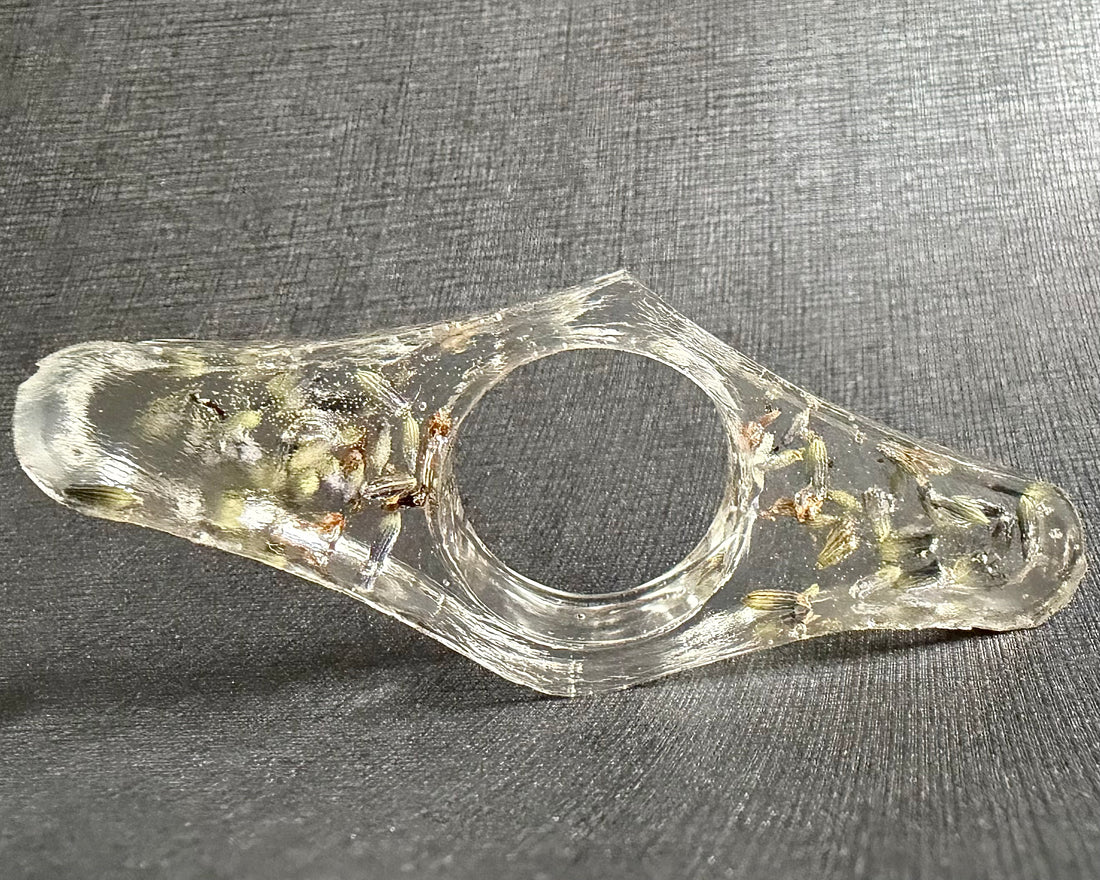 Resin with Lavender Thumb Page Holder