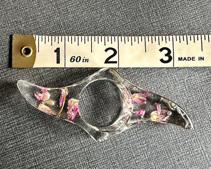 Resin with Gomphrena Globosa Thumb Page Holder