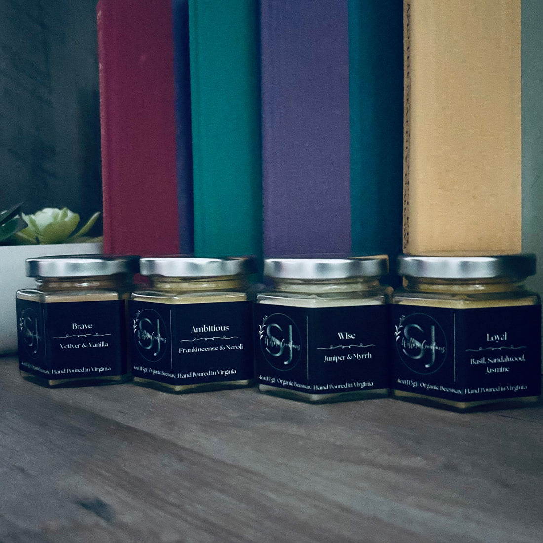 Alchemical Quarters Collection| Organic Beeswax Candles