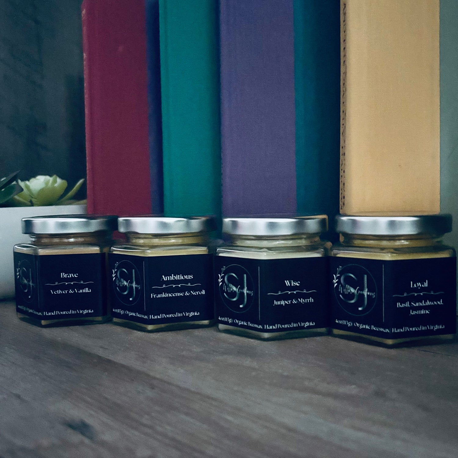 Alchemical Quarters Collection| Organic Beeswax Candles