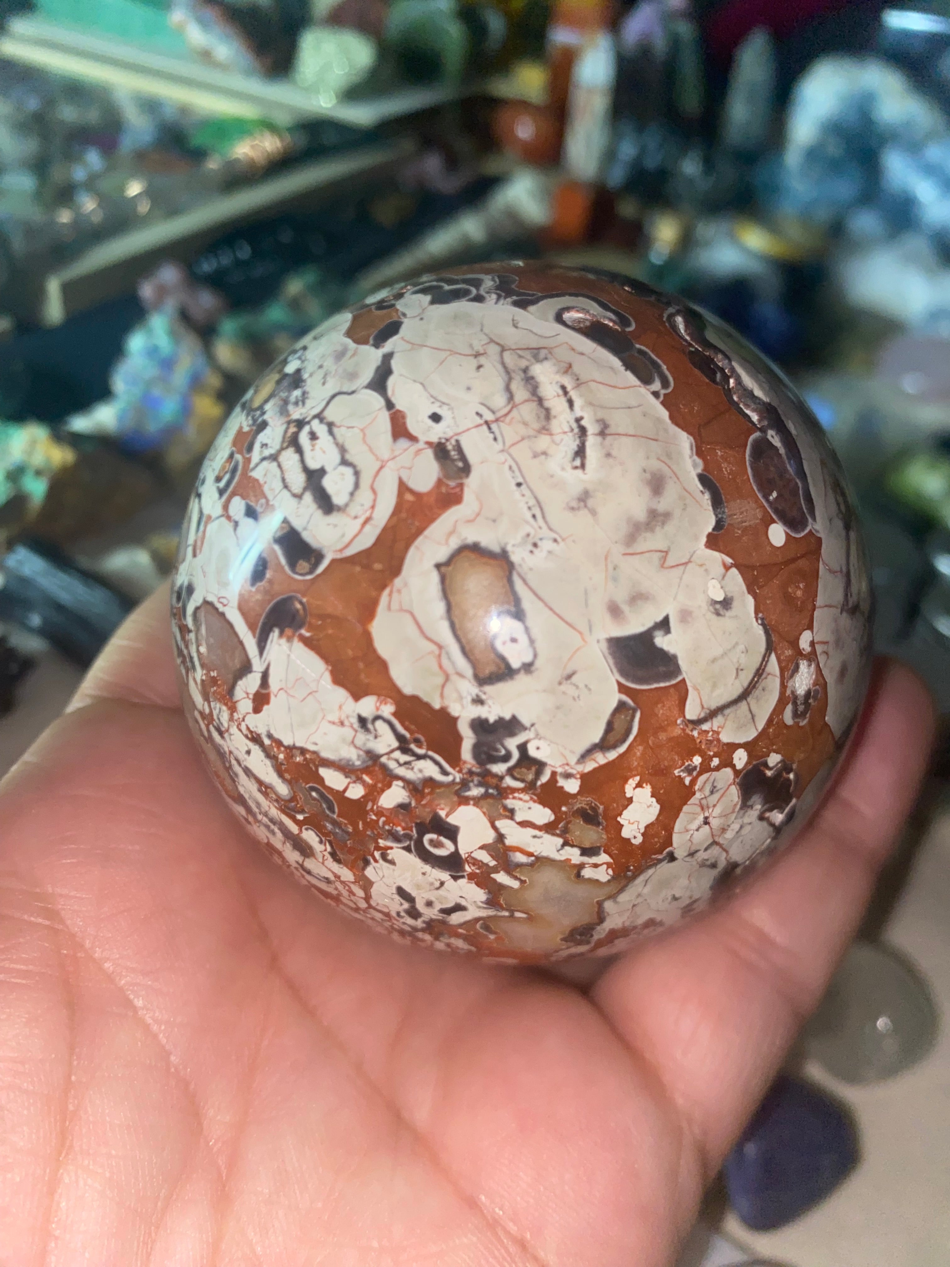 Money Agate Sphere