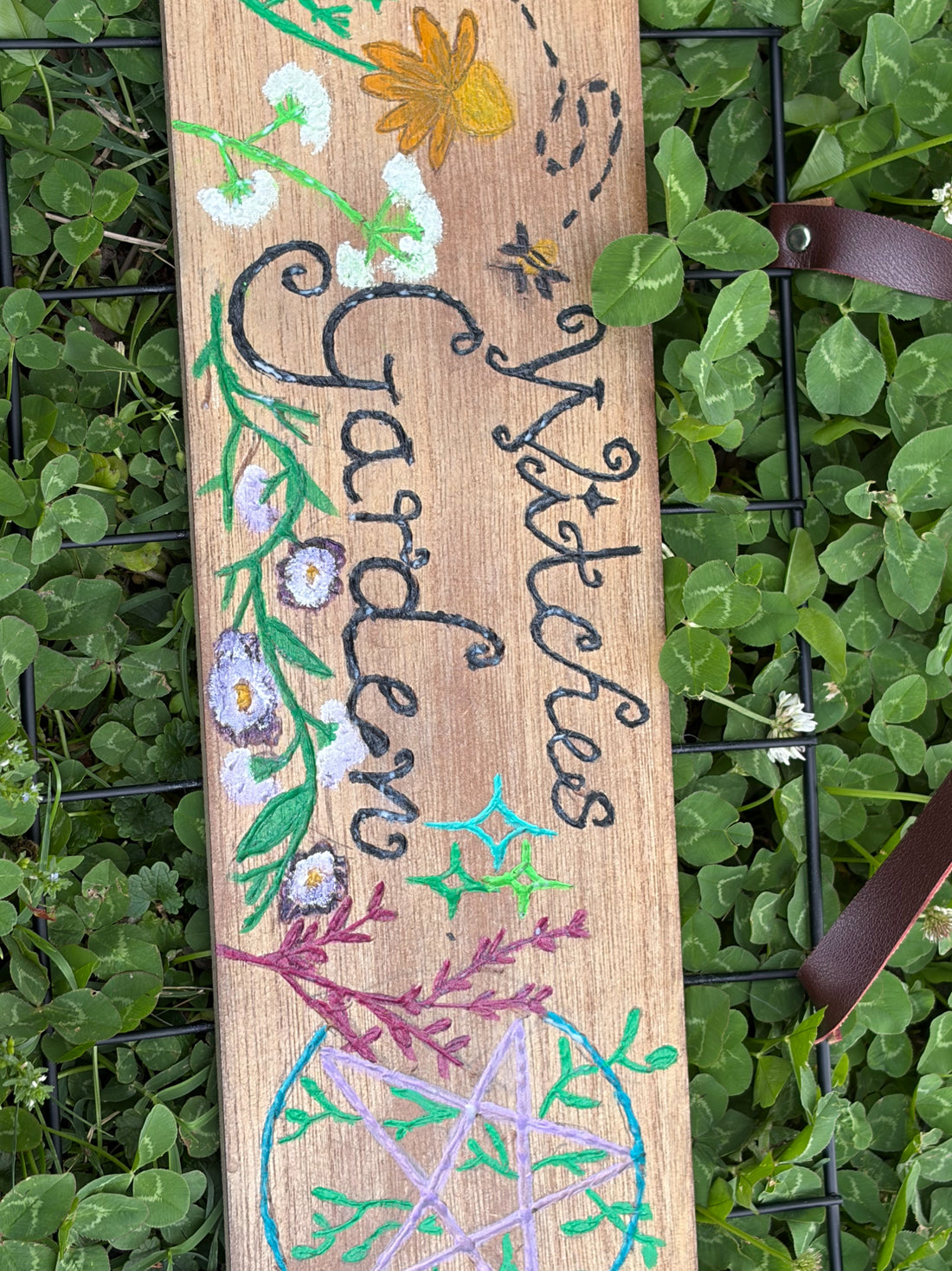 Witches Garden homemade sign