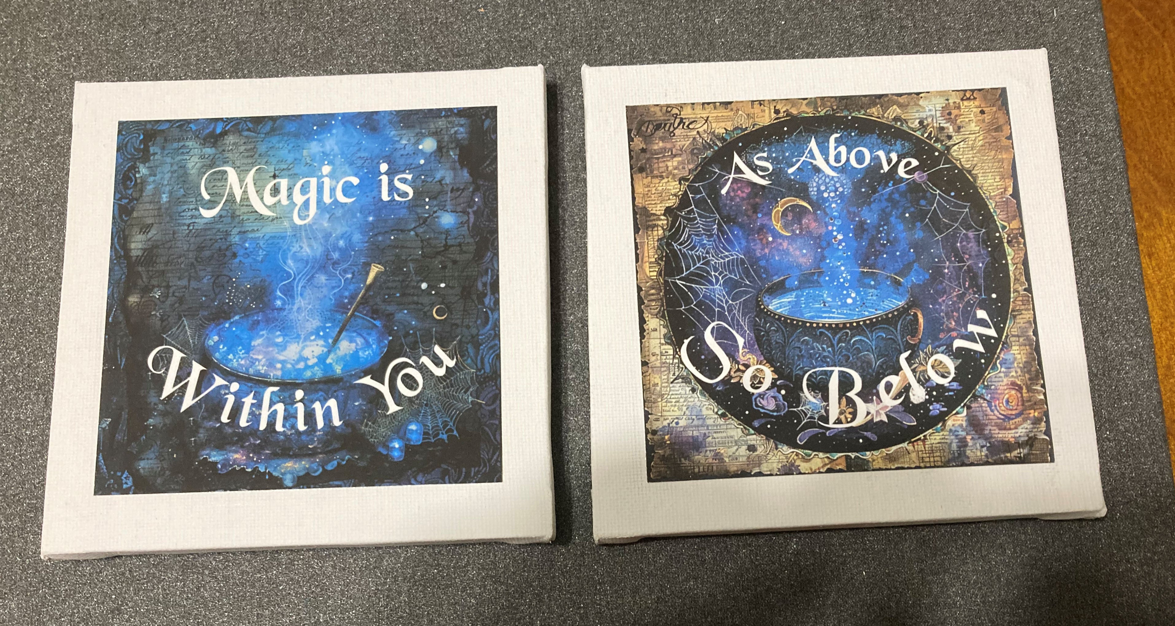 Handcrafted Wiccan Decor 2 Pc Set