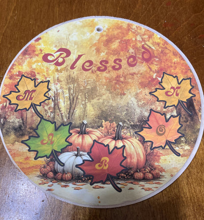 Handcrafted Mabon Sign