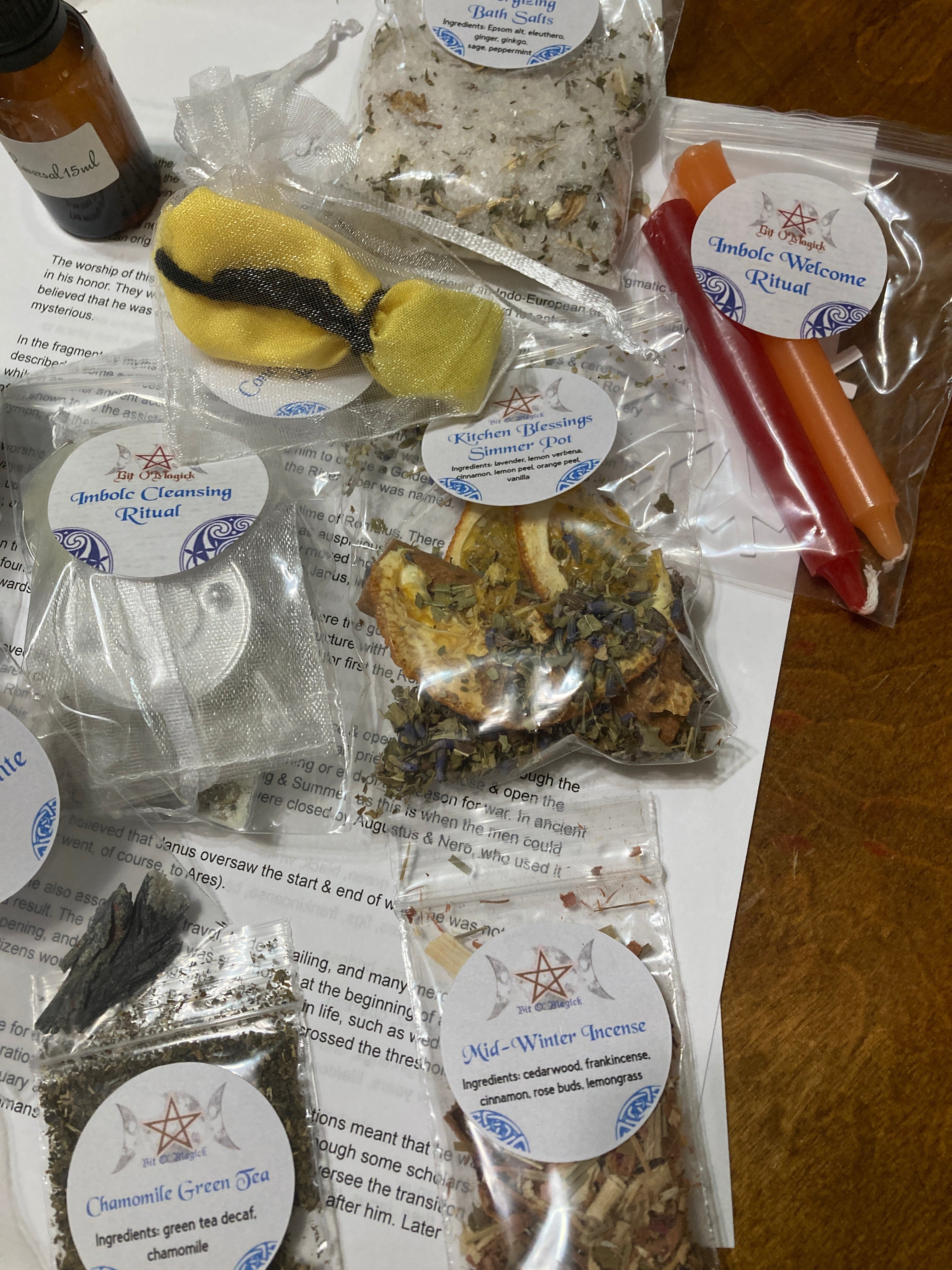 Handcrafted Large Monthly Wicca/Pagan Boxes