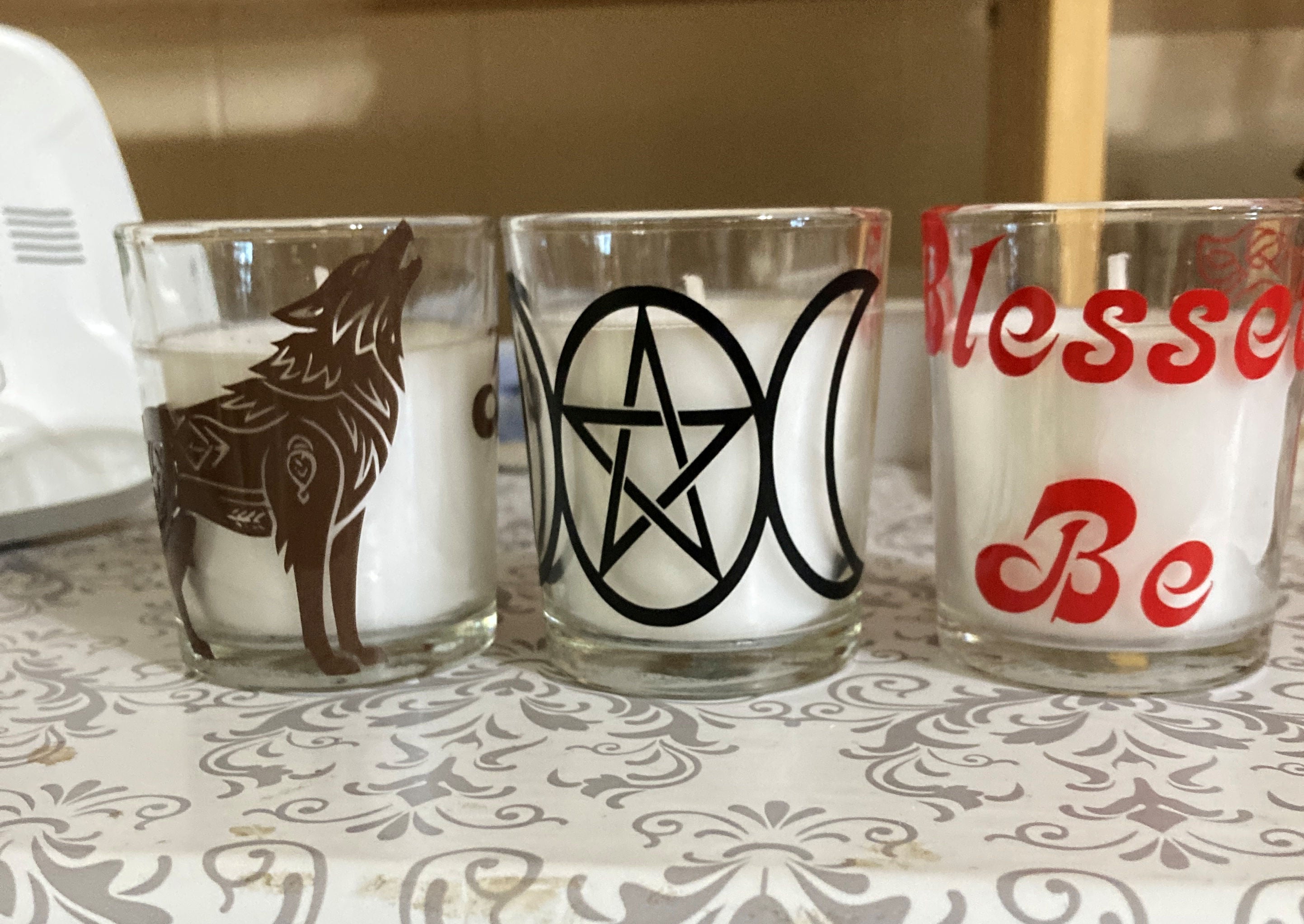 Handcrafted Votive Candle Holders with Candle