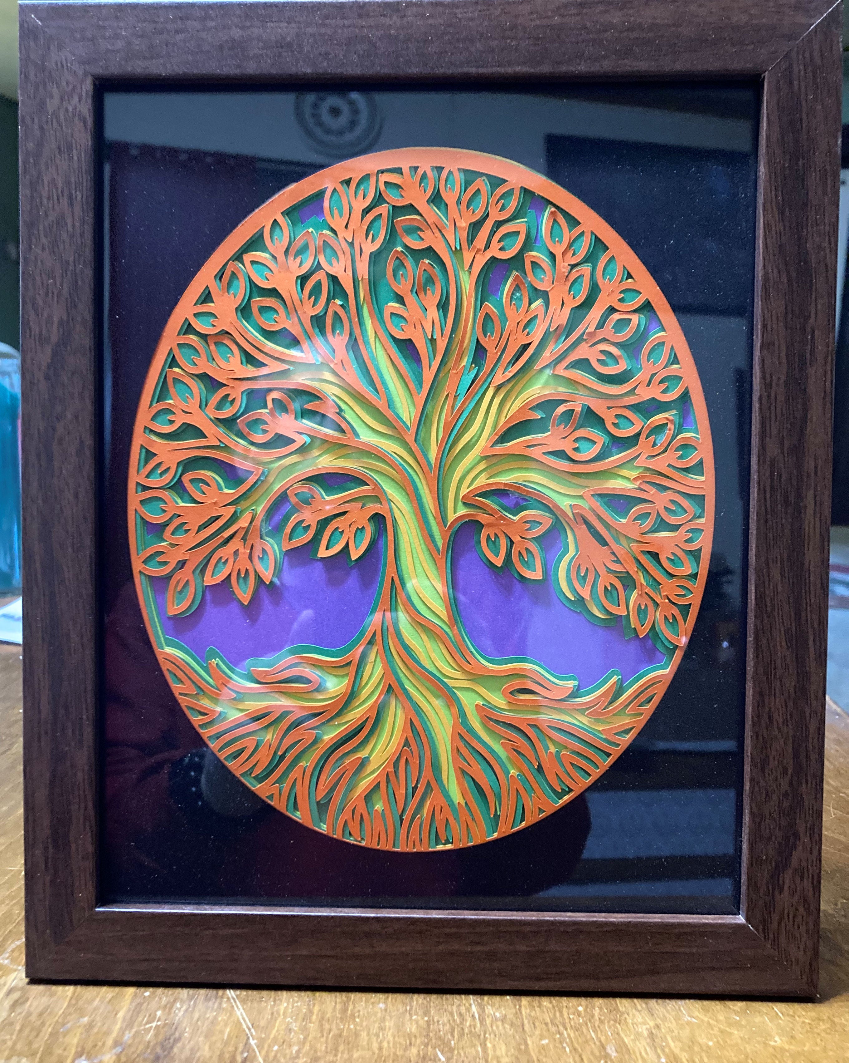 Handcrafted Celtic Tree of Life Picture &amp; Frame
