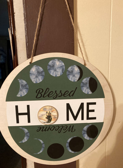Pagan Interchangeable Welcome Sign with 12 Disks