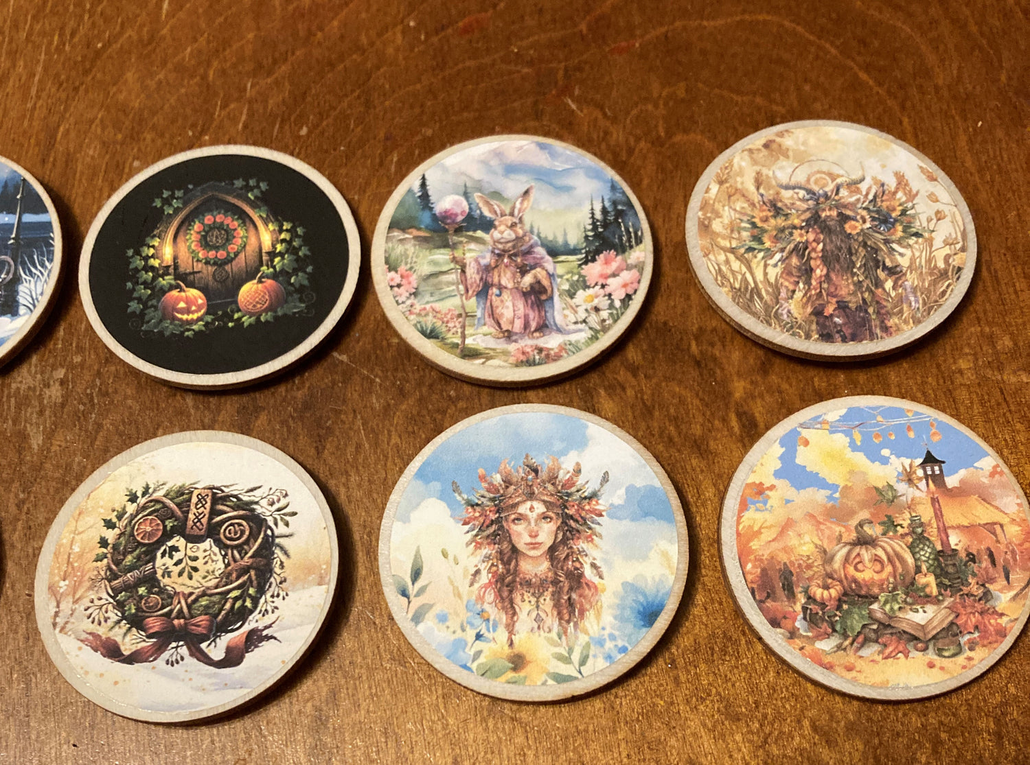 Pagan Interchangeable Welcome Sign with 12 Disks