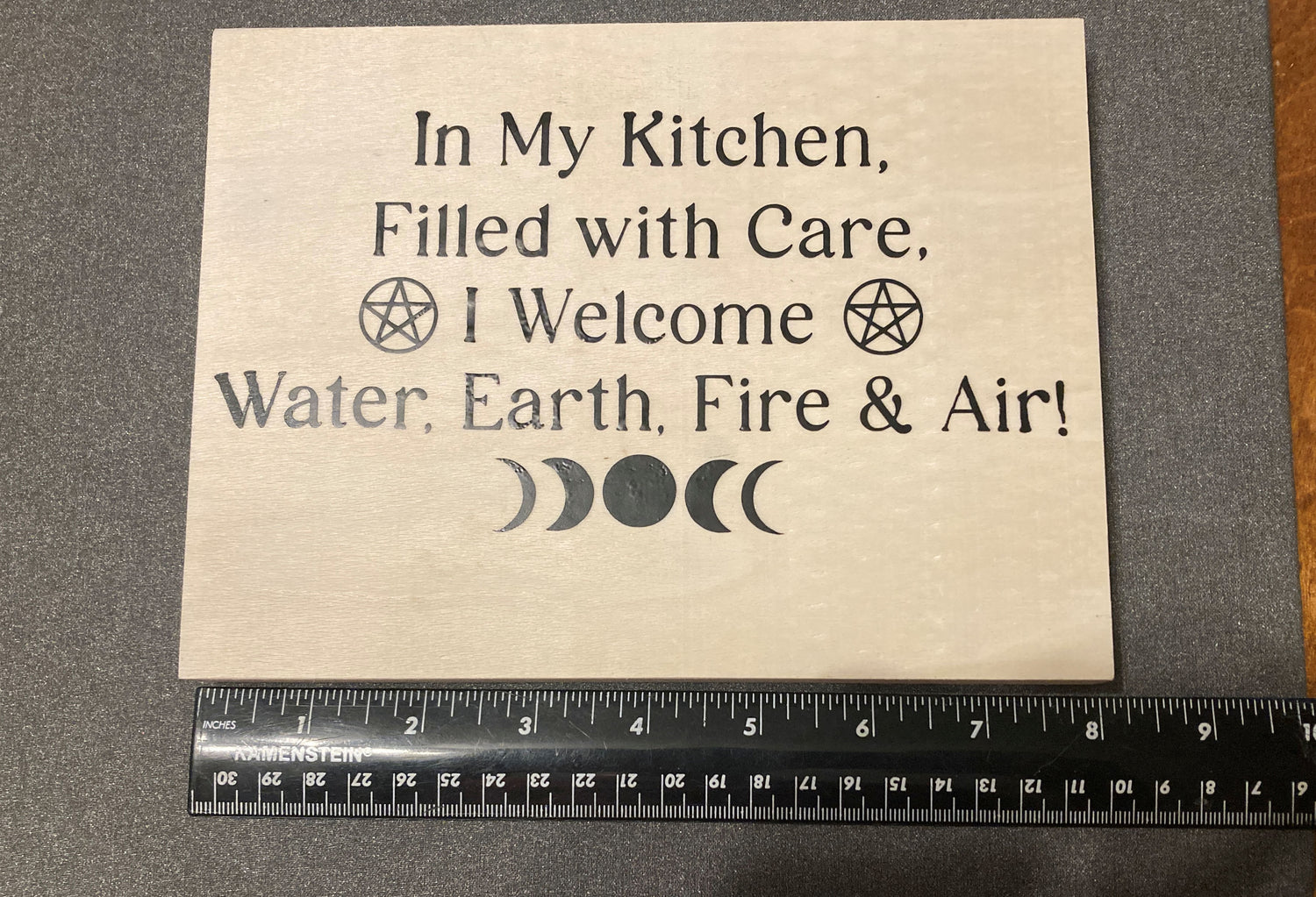 Elemental Kitchen Sign
