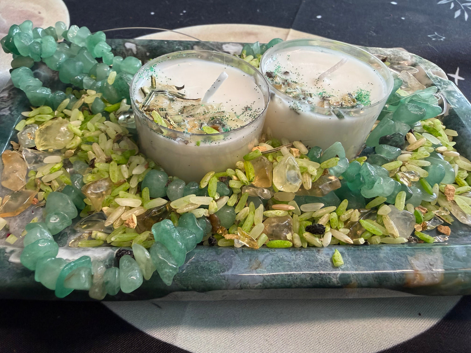 💚✨ Money Manifestation Tealight Candles ✨💚