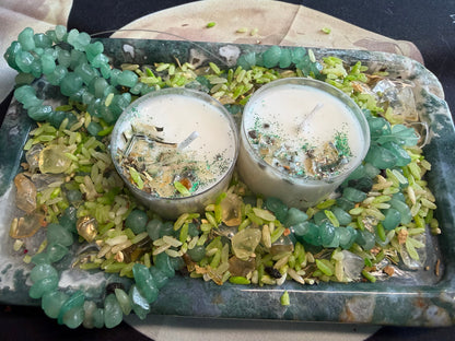 💚✨ Money Manifestation Tealight Candles ✨💚
