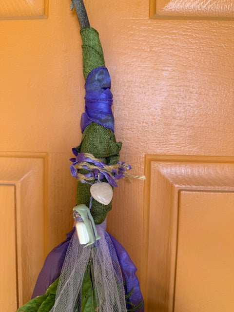 Midnight Belladonna Ritual Besom (Practical Magic Inspired)