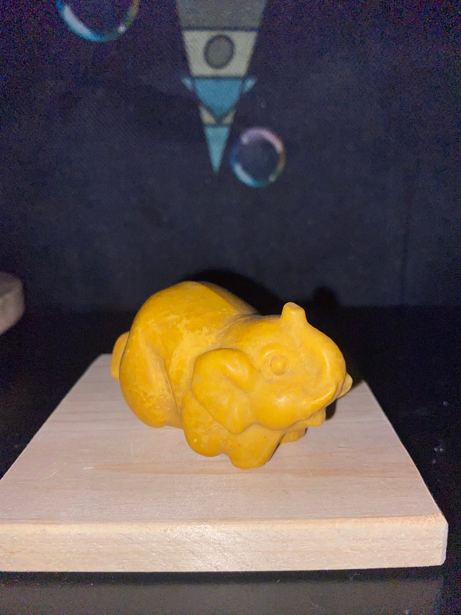 Yellow Jasper Elephant Carving