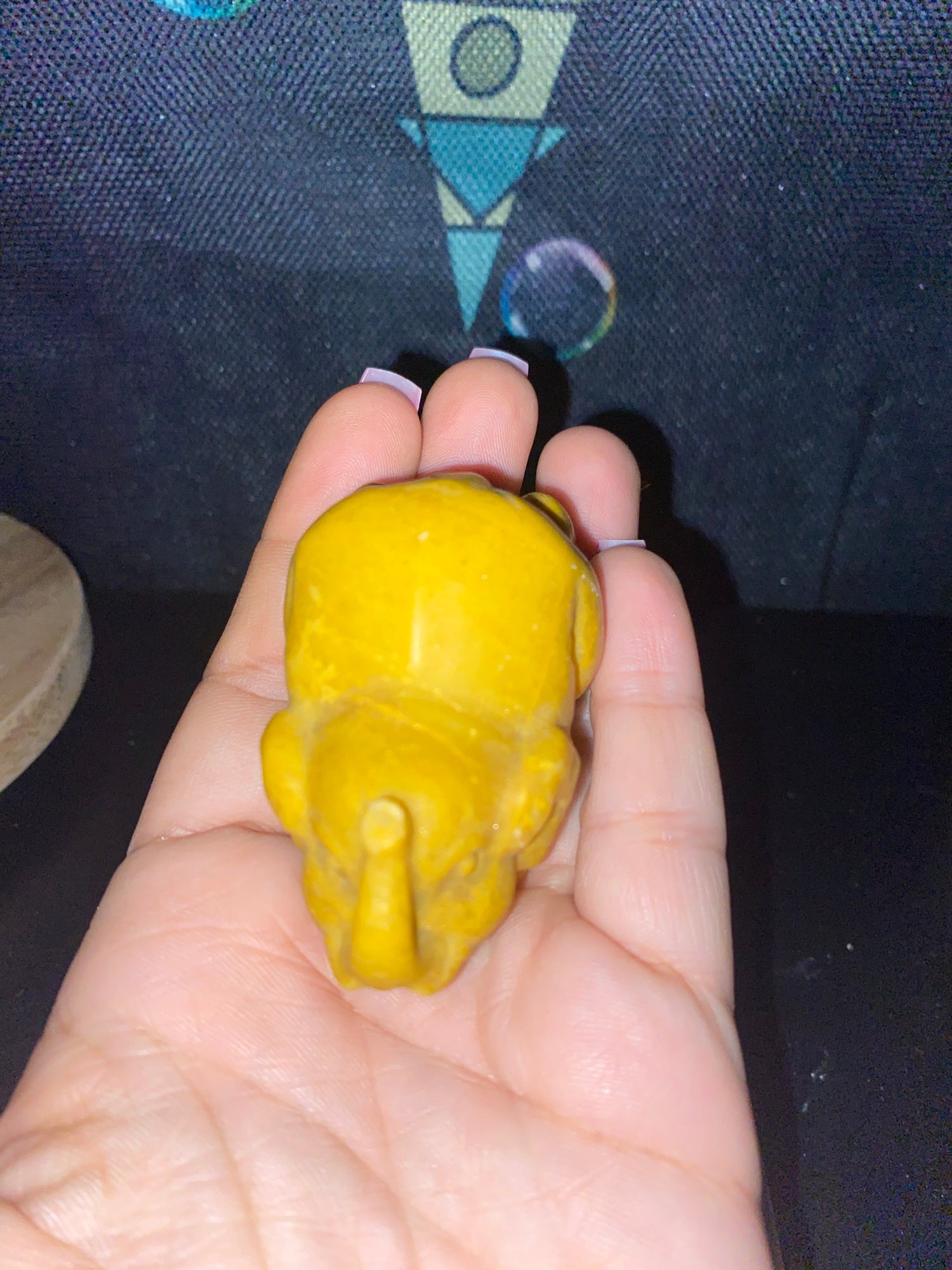 Yellow Jasper Elephant Carving
