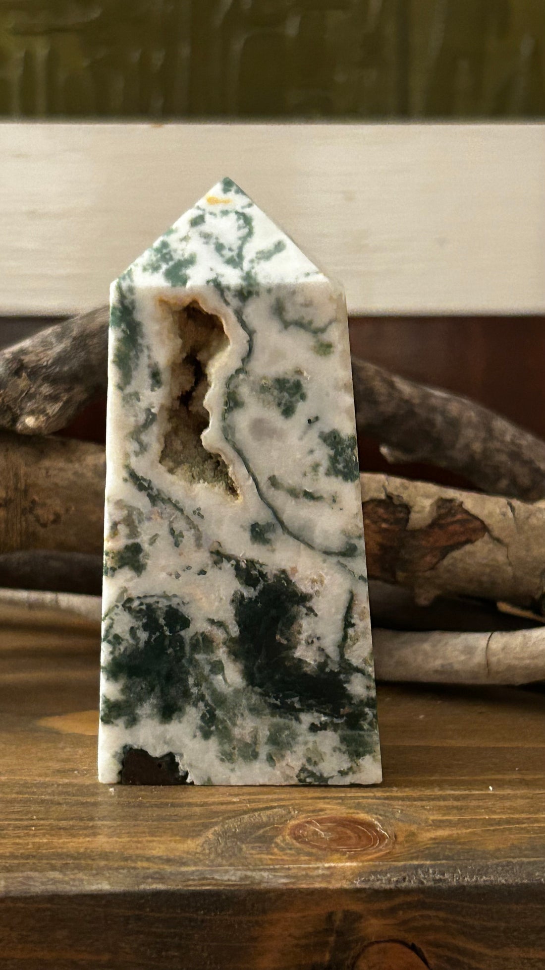 Tree Agate Obelisk