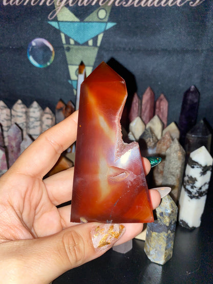 Druzy Carnelian Tower