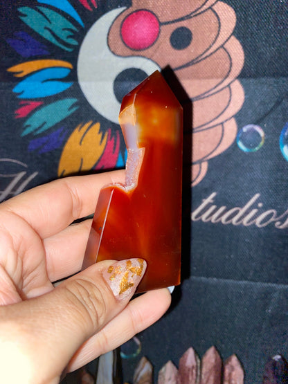 Druzy Carnelian Tower