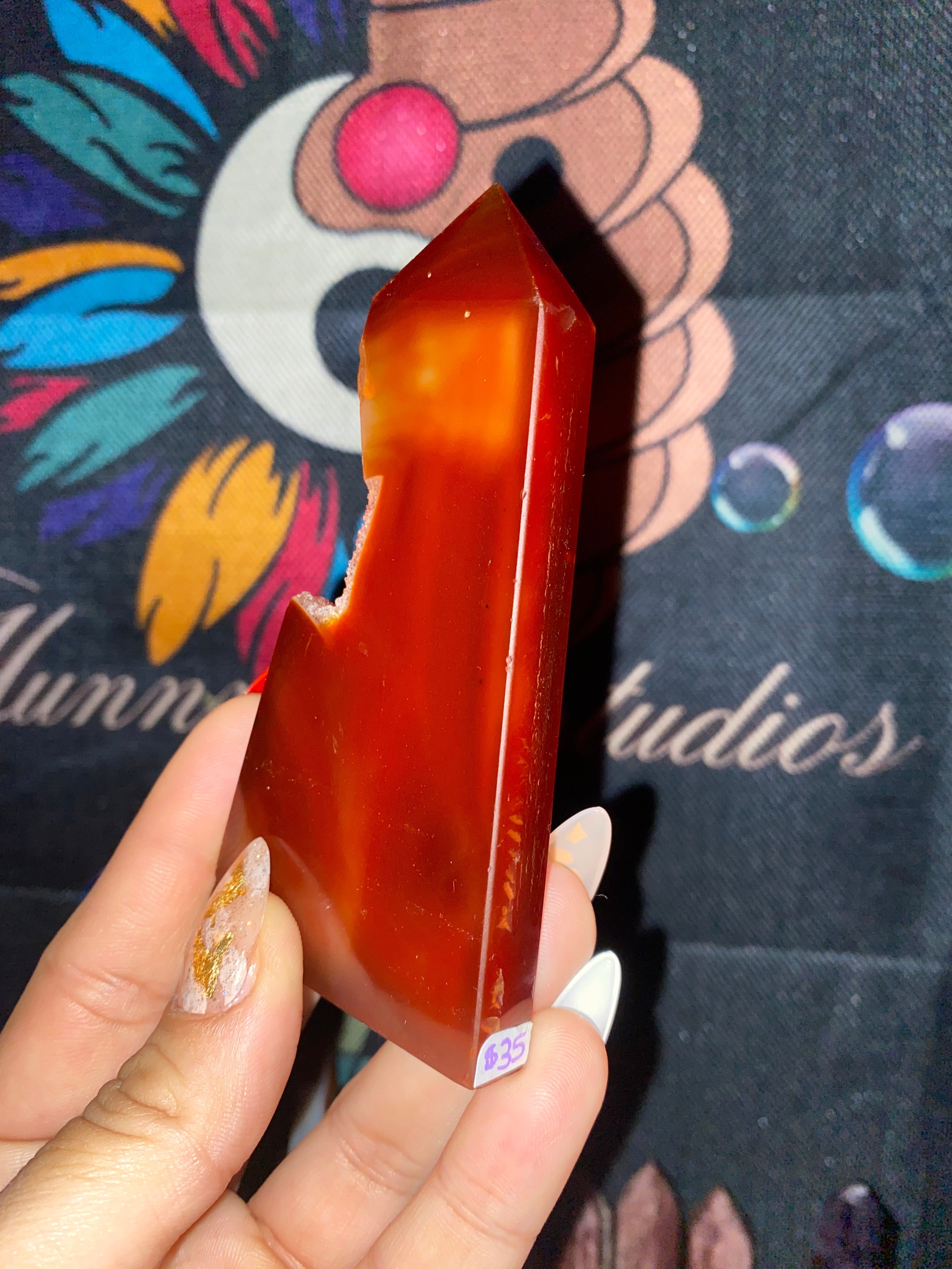 Druzy Carnelian Tower