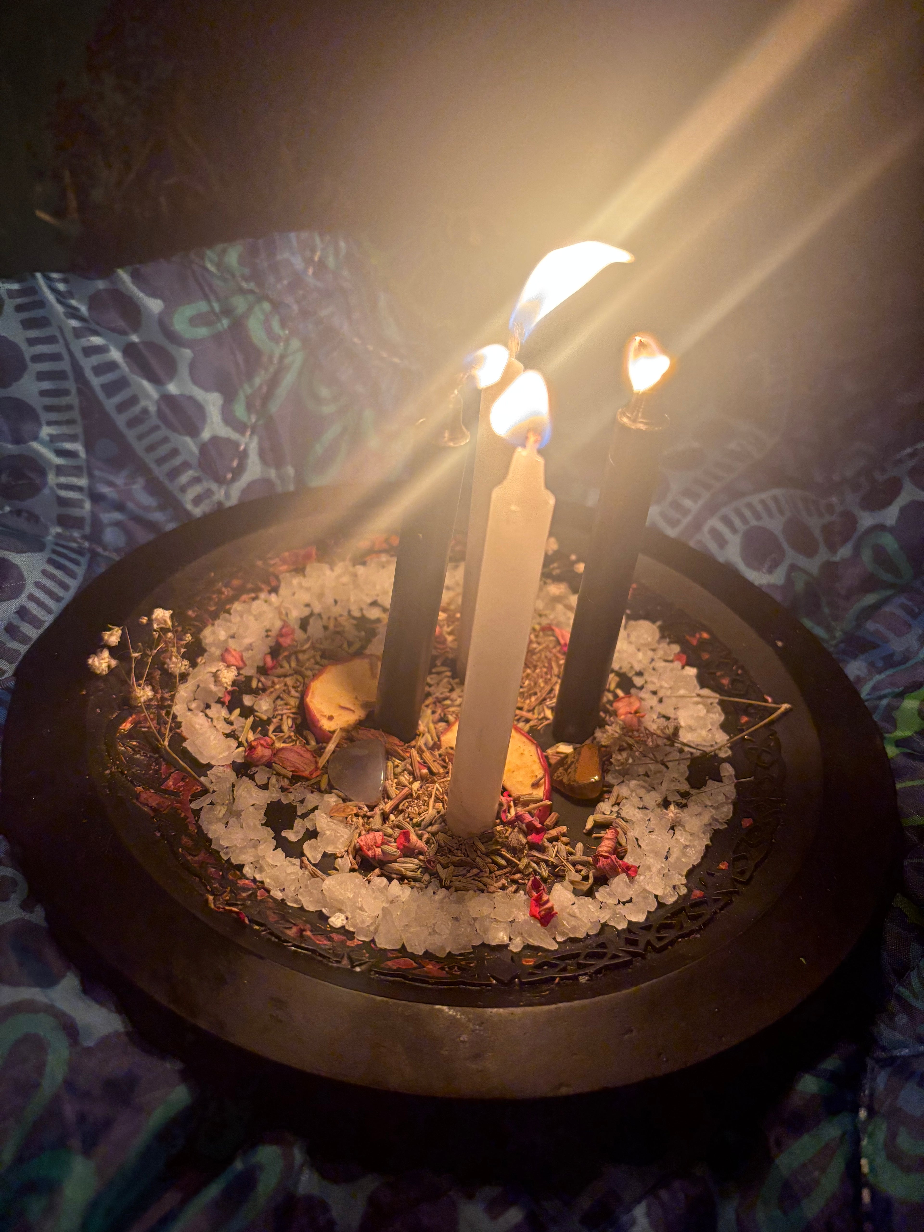 New moon candle ritual
